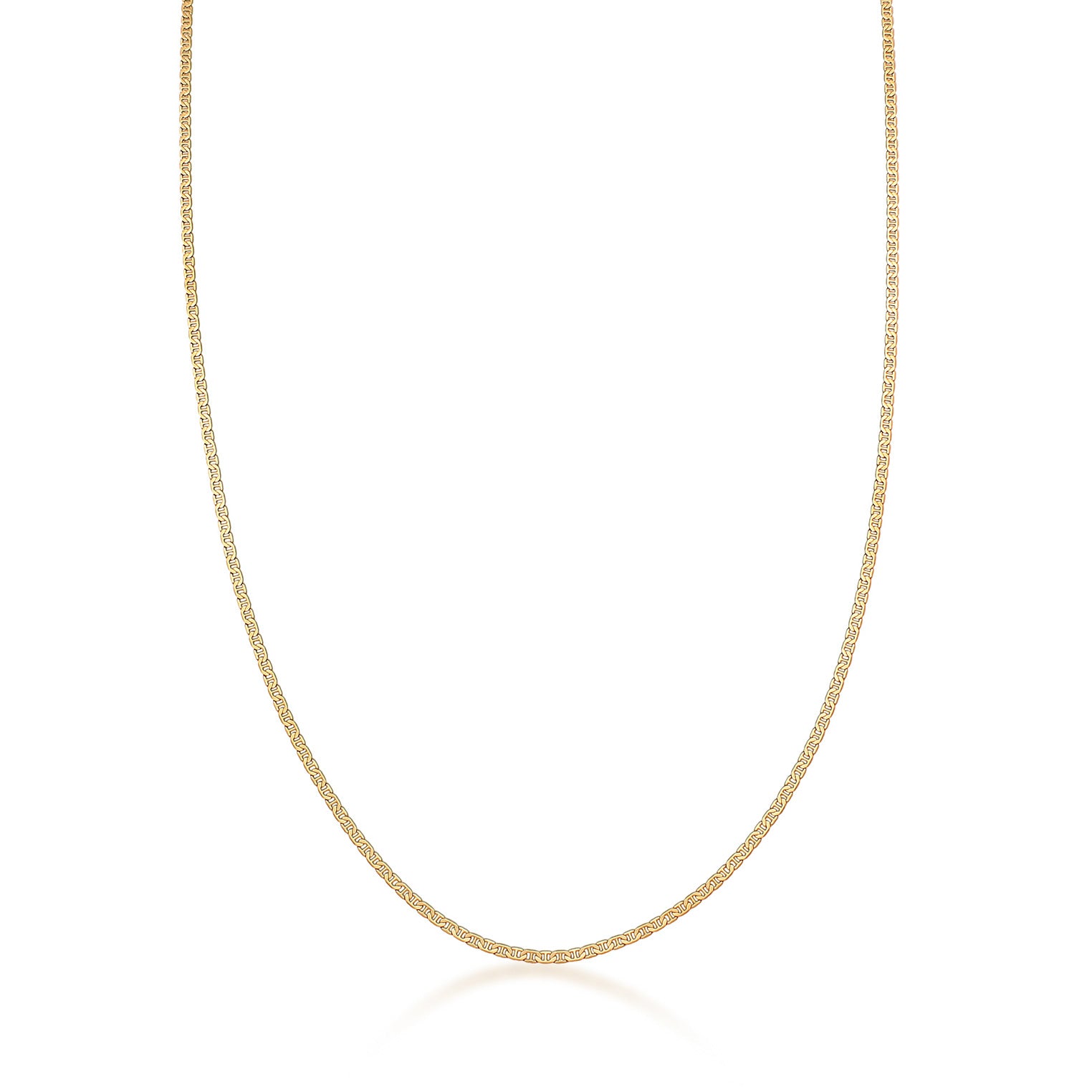 Gold - KUZZOI | Stäbchenpanzer-Halskette Basic | 925er Sterling Silber vergoldet