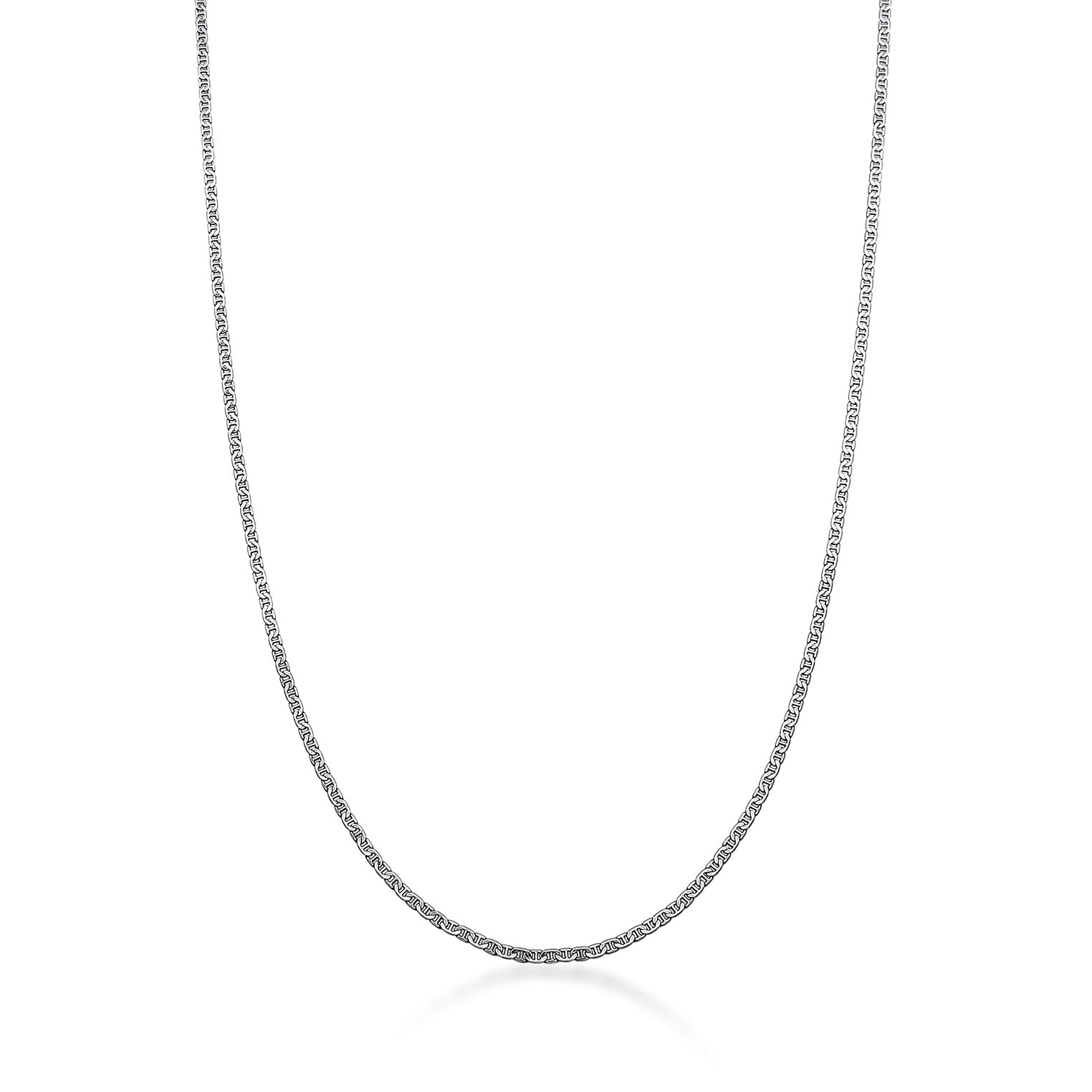 Grau - KUZZOI | Stäbchenpanzer-Halskette Basic | 925er Sterling Silber oxidiert