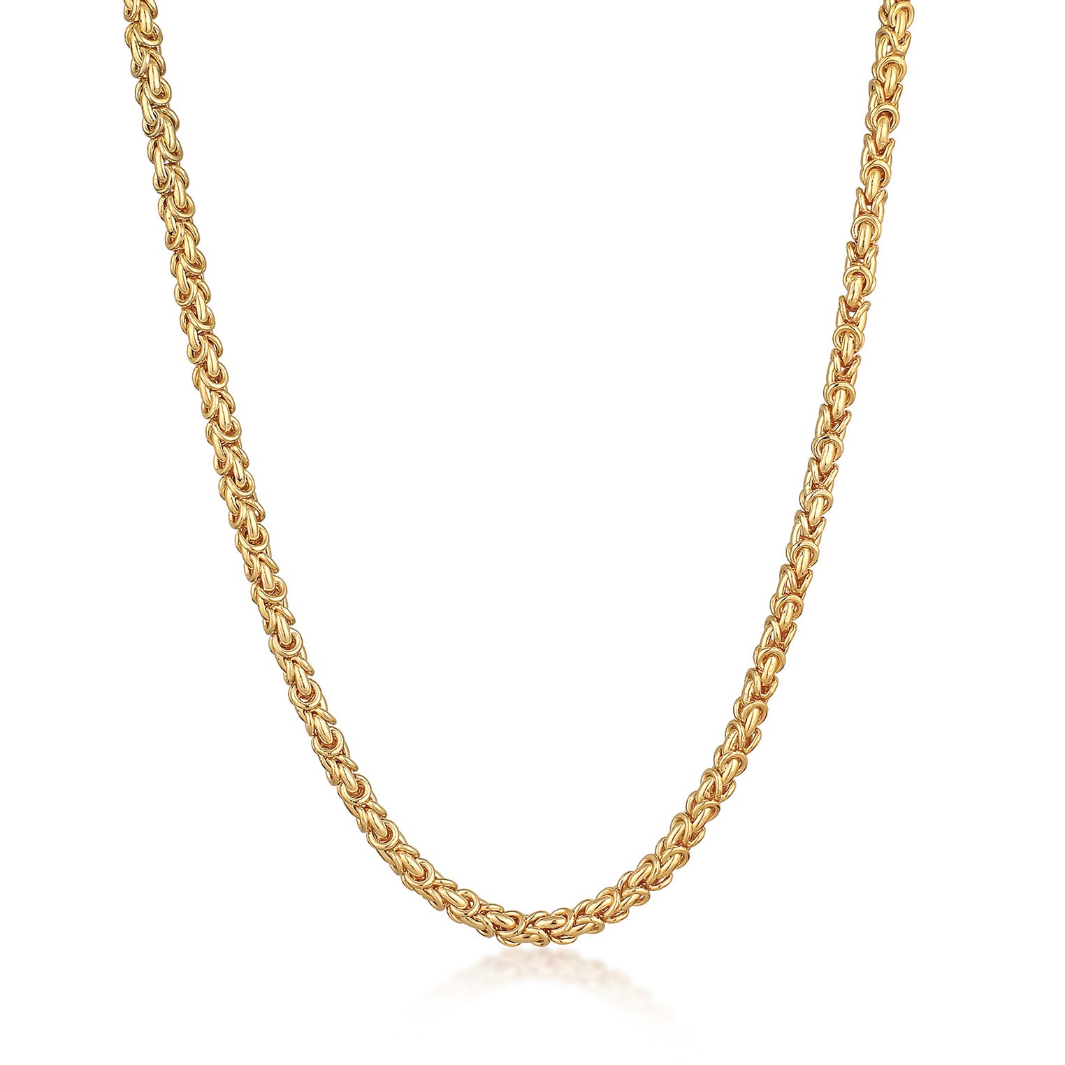 Gold - KUZZOI | Königs-Halskette Robust | 925er Sterling Silber vergoldet