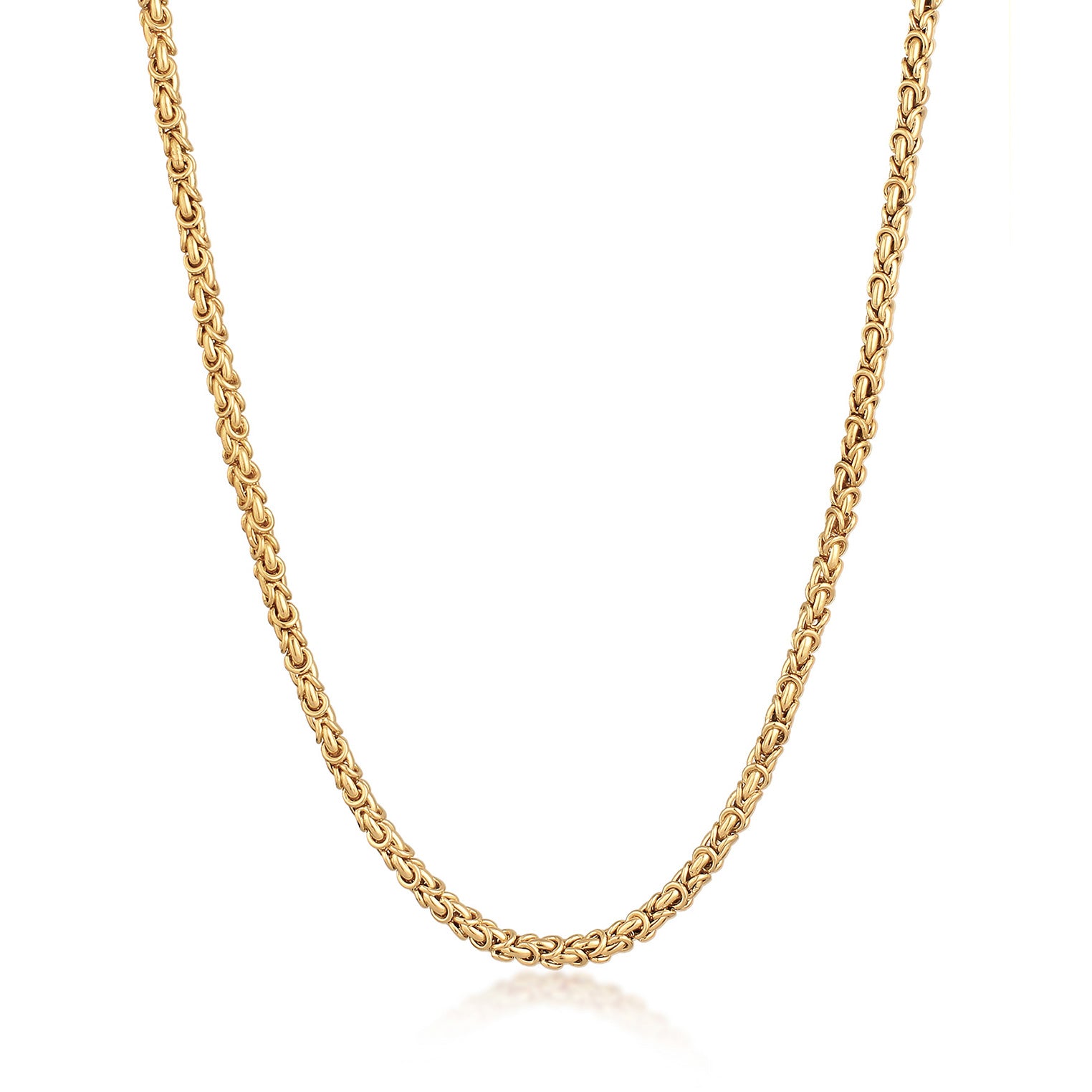 Gold - KUZZOI | Halskette Basic | 925er Sterling Silber vergoldet