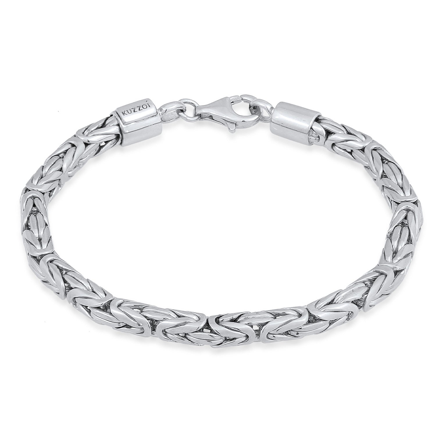 Silber - KUZZOI | Königs-Armband Rund | 925er Sterling Silber