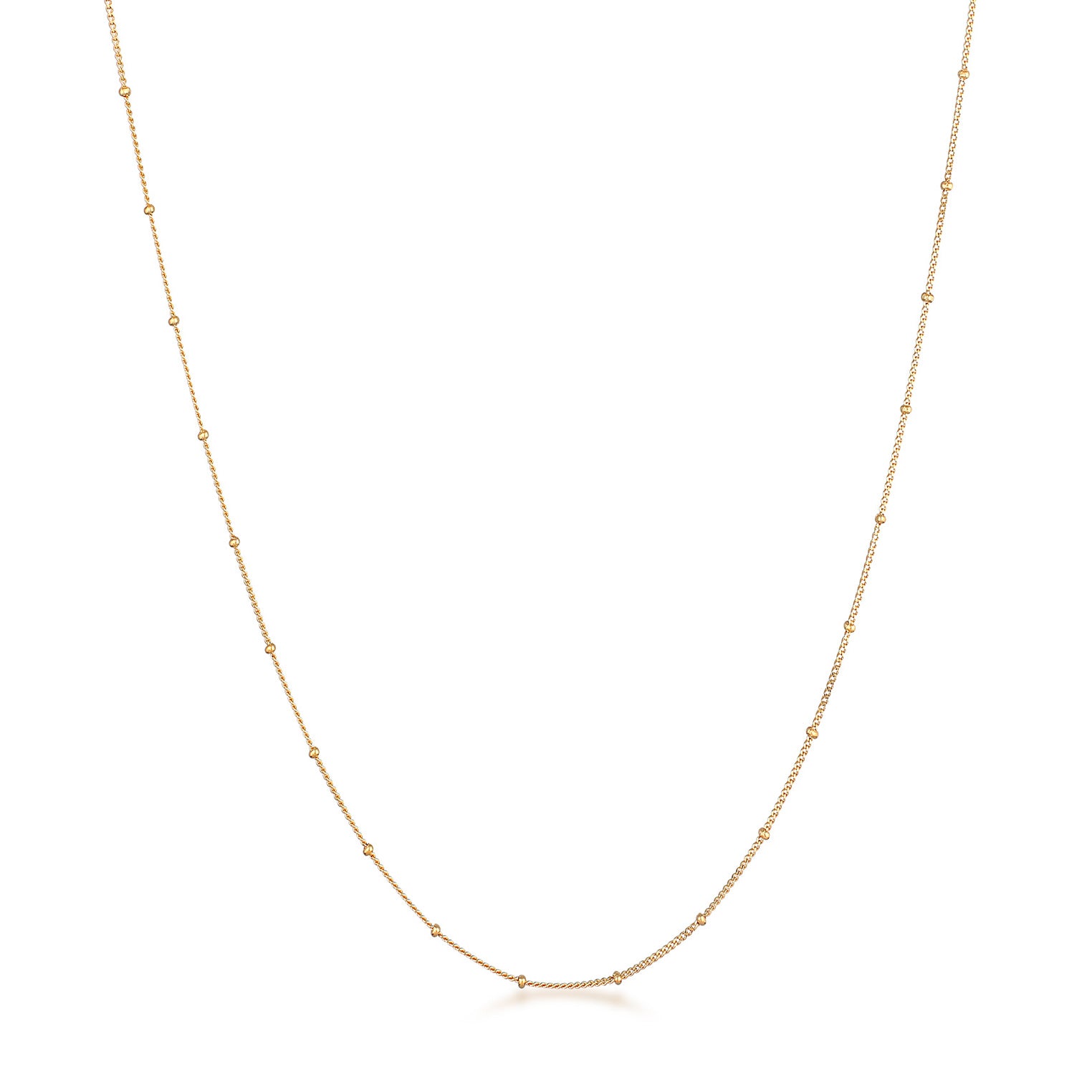 Gold - KUZZOI | Kugel-Halskette Basic | 925er Sterling Silber vergoldet