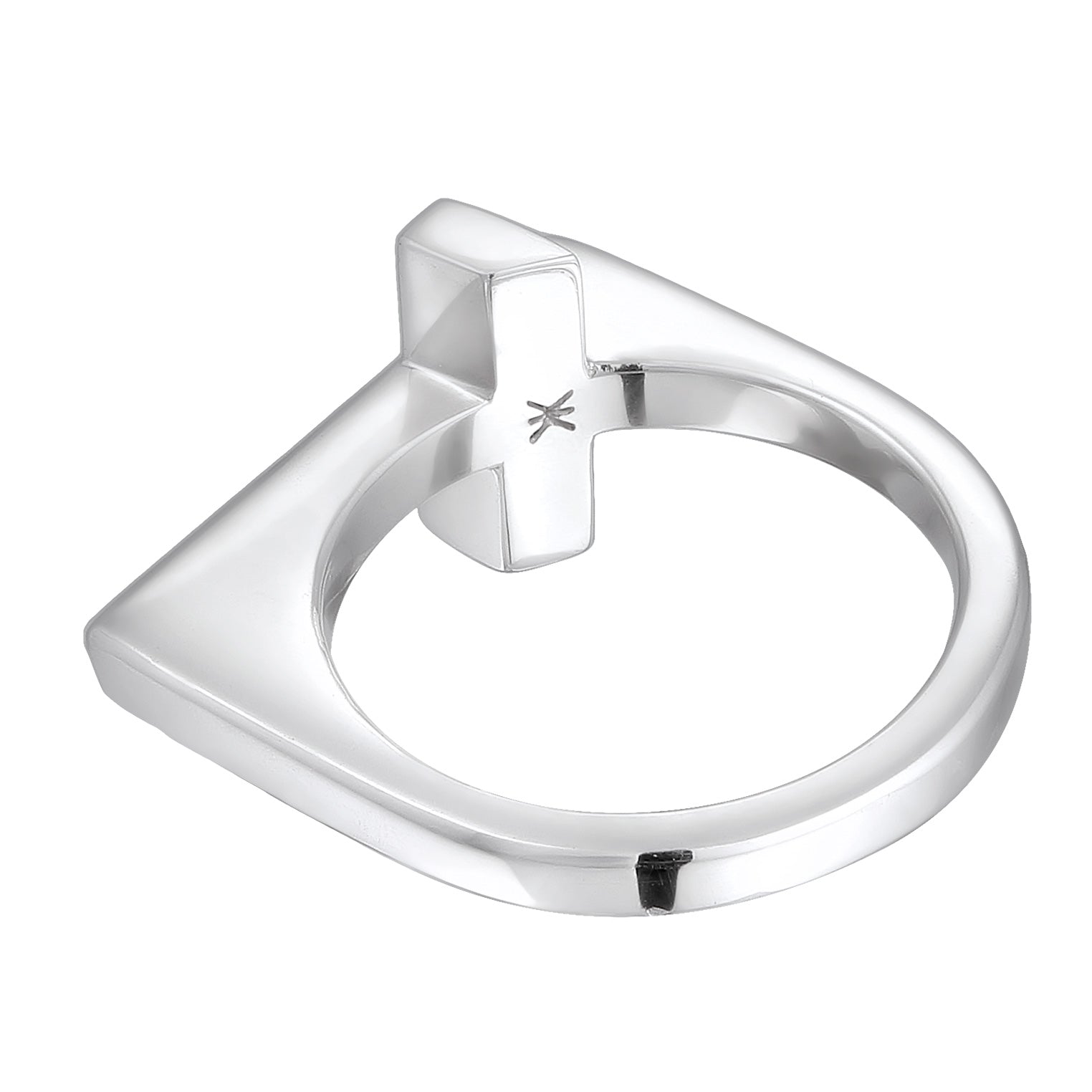 Silber - KUZZOI | Ring Kreuz Basic | 925er Sterling Silber
