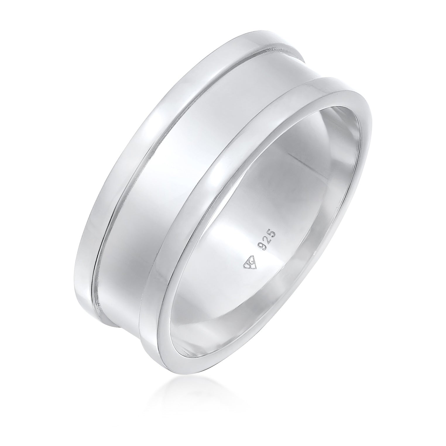 Silber - KUZZOI | Bandring Breit | 925er Sterling Silber