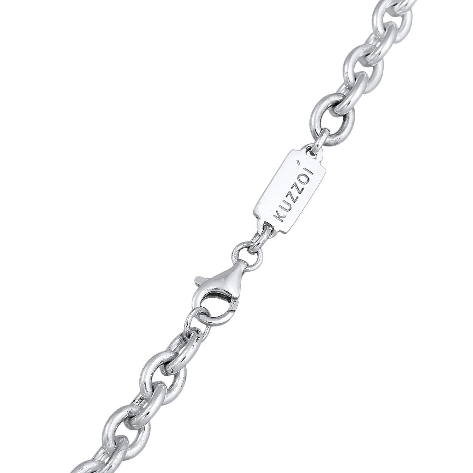 Silber - KUZZOI | Anker-Halskette Unisex | 925er Sterling Silber