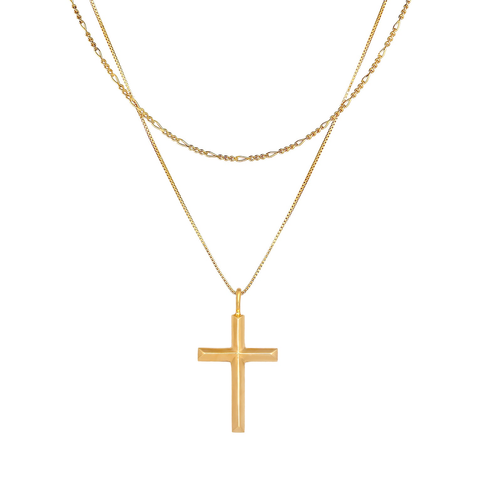 Kuzzoi Layer-Halskette – Kreuz