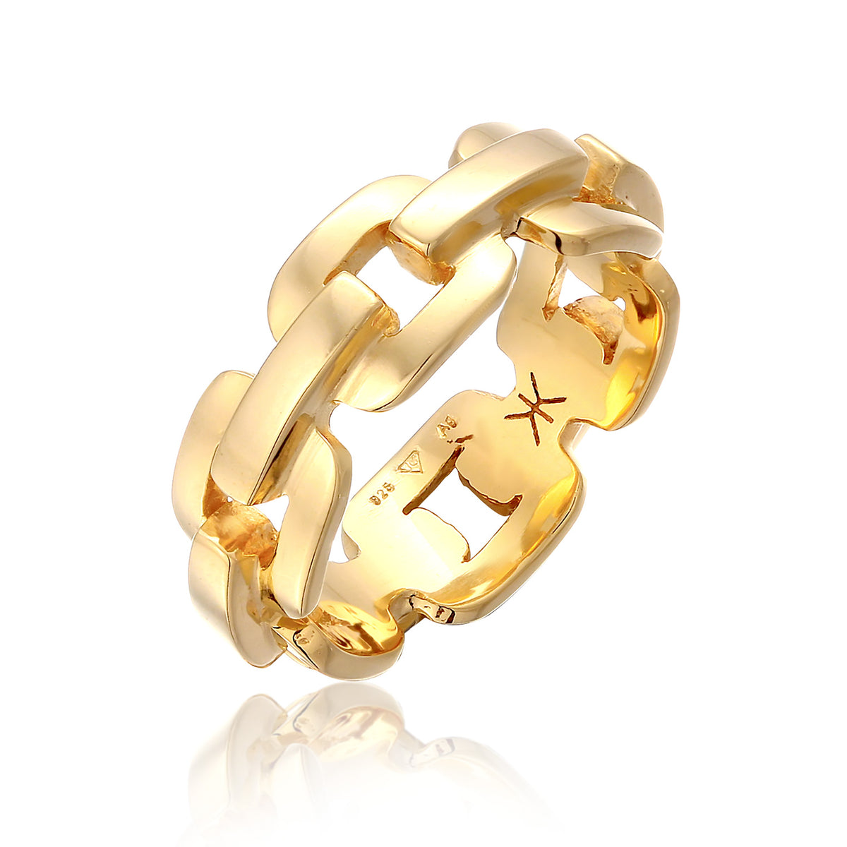 Gold - KUZZOI | Ring Chain | 925er Sterling Silber vergoldet