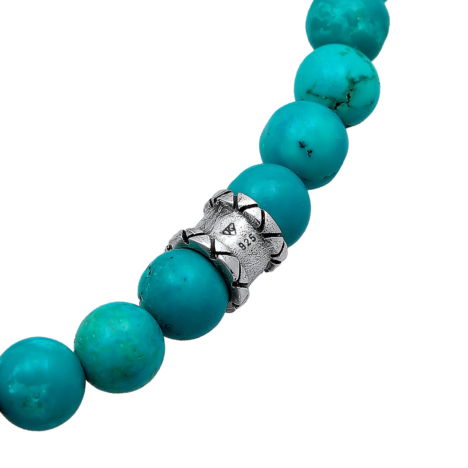 Türkis - KUZZOI | Armband Beads | Howlith (Türkis) | 925er Sterling Silber