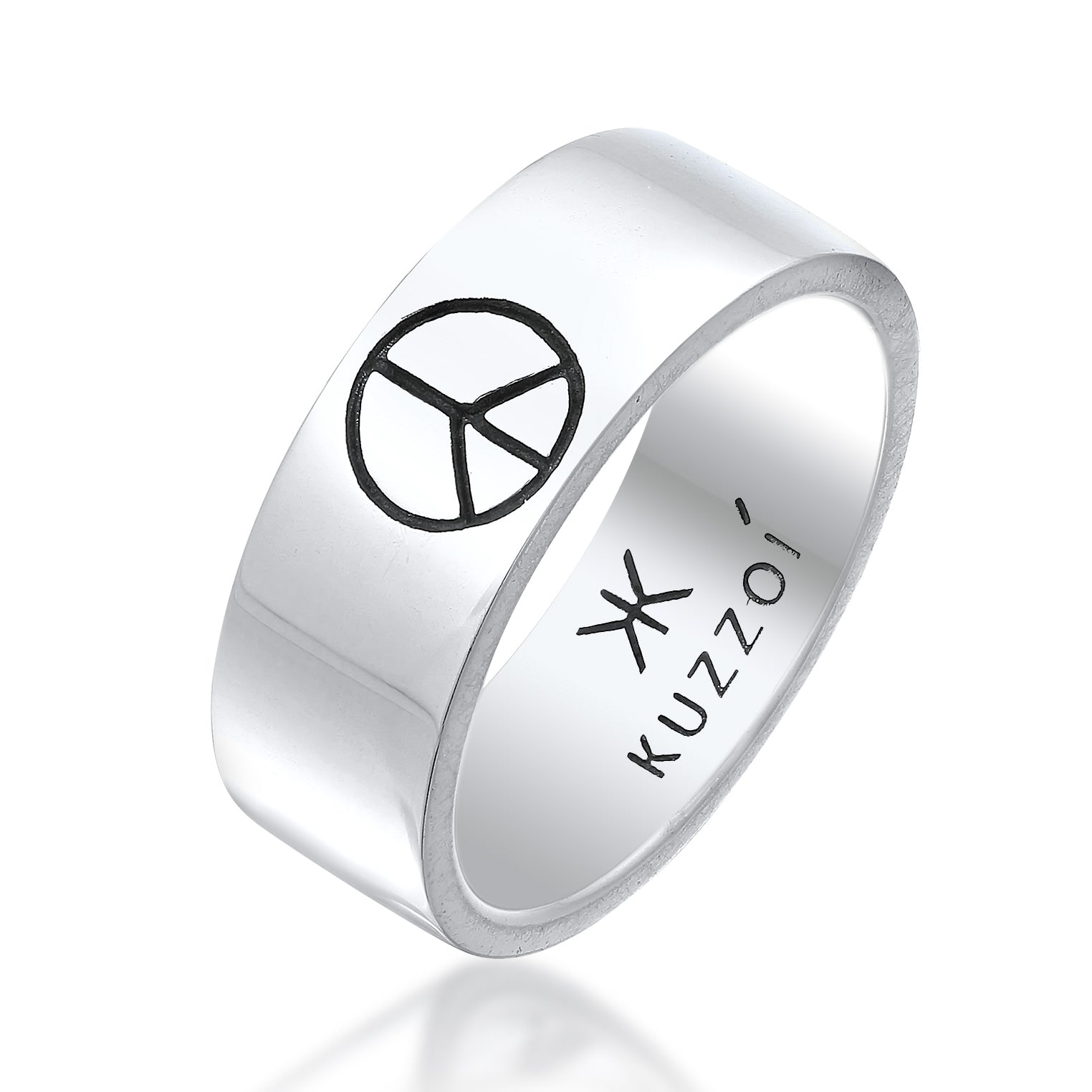 Silber - KUZZOI | Bandring Peace | 925er Sterling Silber
