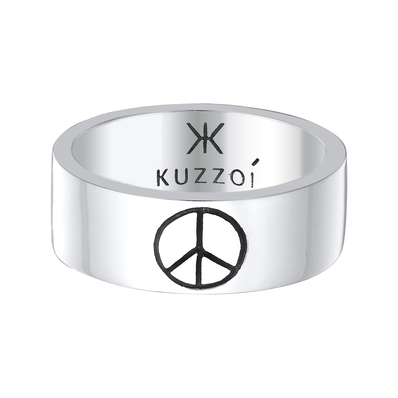 Silber - KUZZOI | Bandring Peace | 925er Sterling Silber
