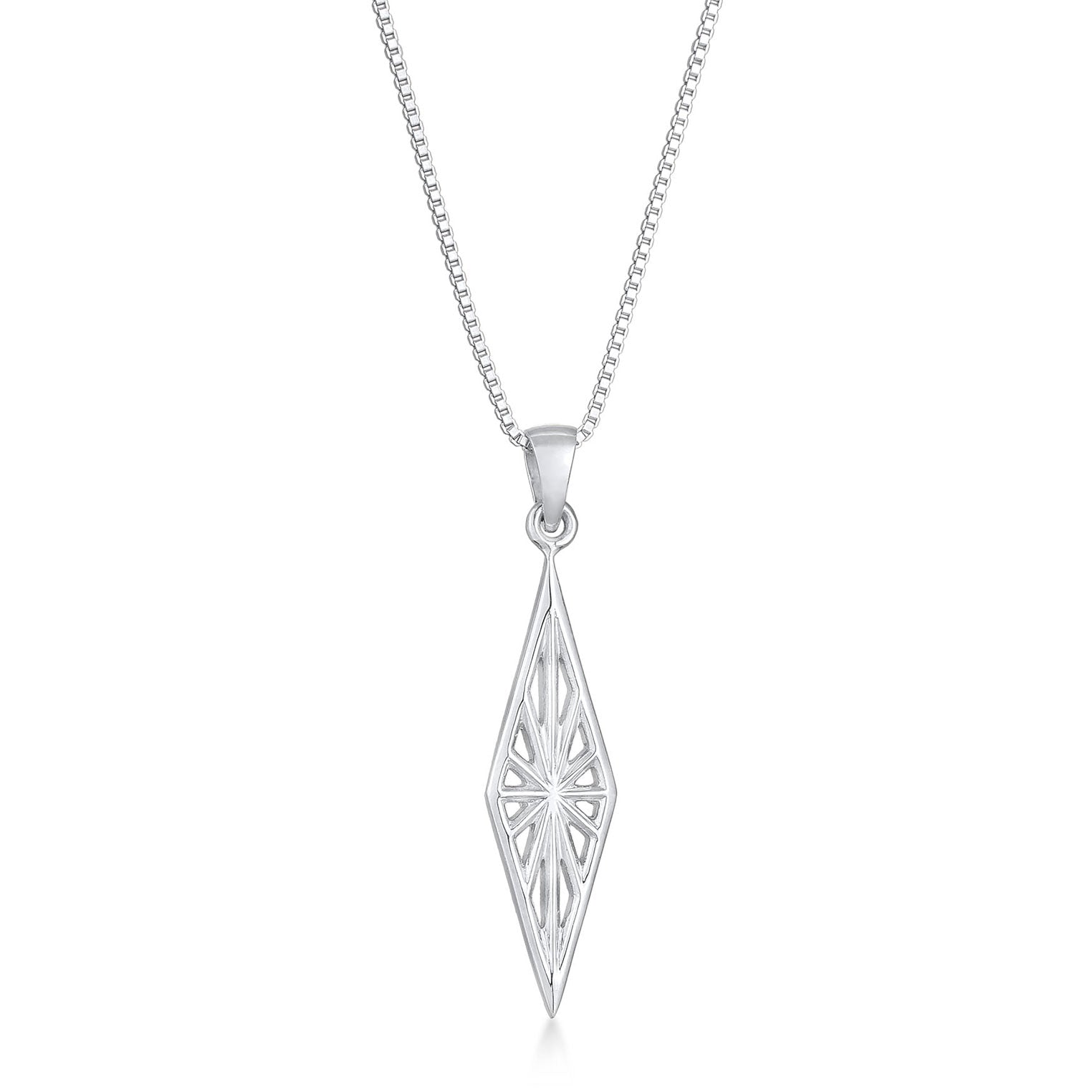 Silber - KUZZOI | Halskette Ornament Anhänger | 925er Sterling Silber