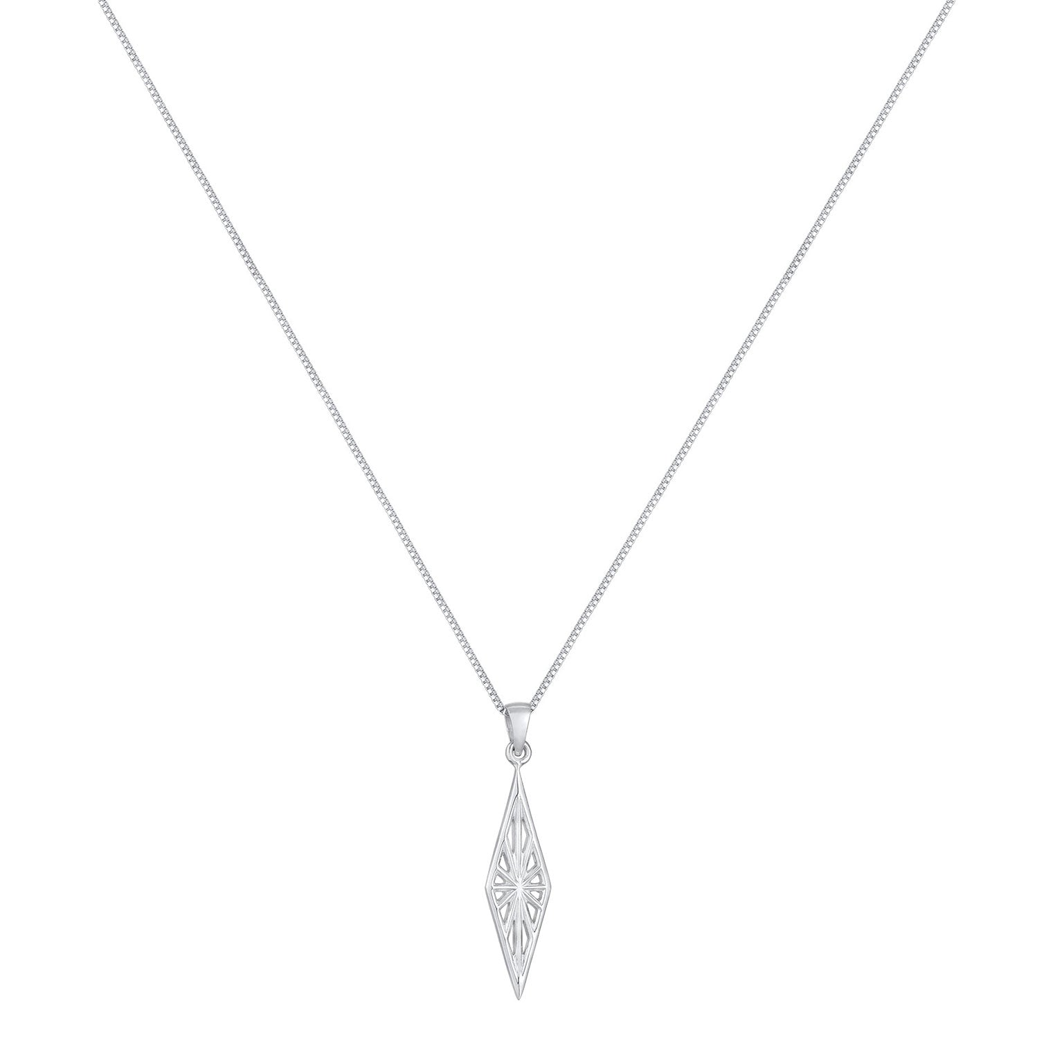 Silber - KUZZOI | Halskette Ornament Anhänger | 925er Sterling Silber