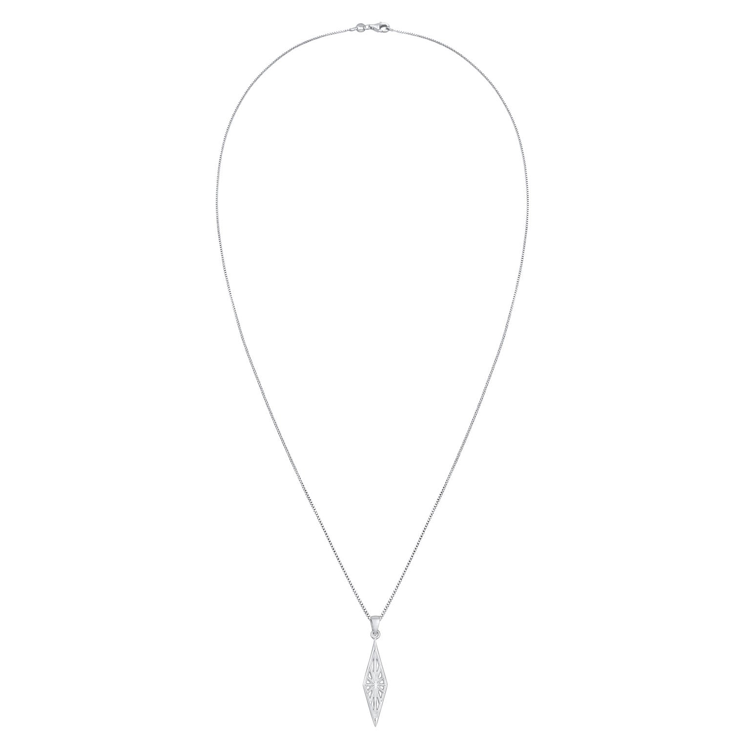 Silber - KUZZOI | Halskette Ornament Anhänger | 925er Sterling Silber