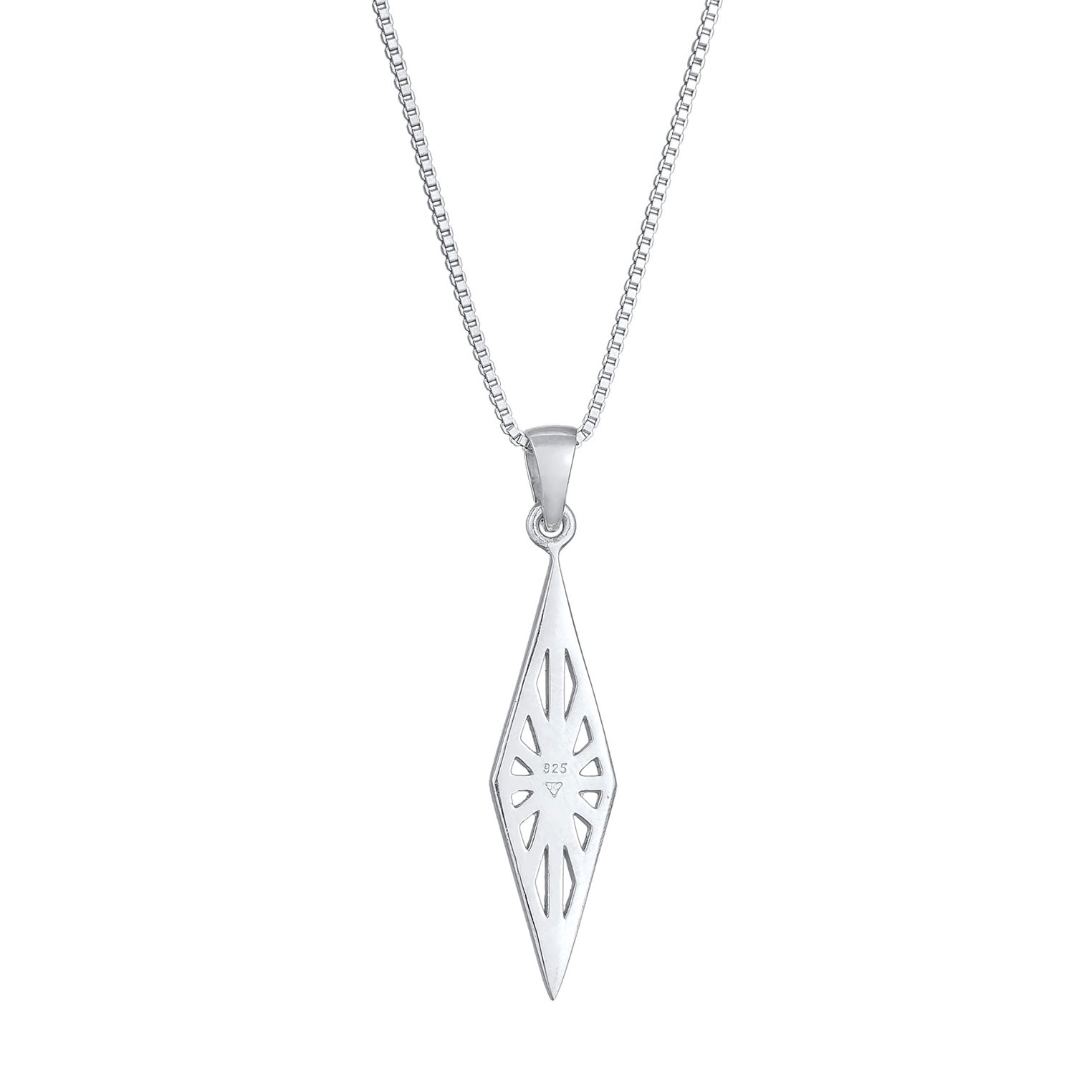 Silber - KUZZOI | Halskette Ornament Anhänger | 925er Sterling Silber