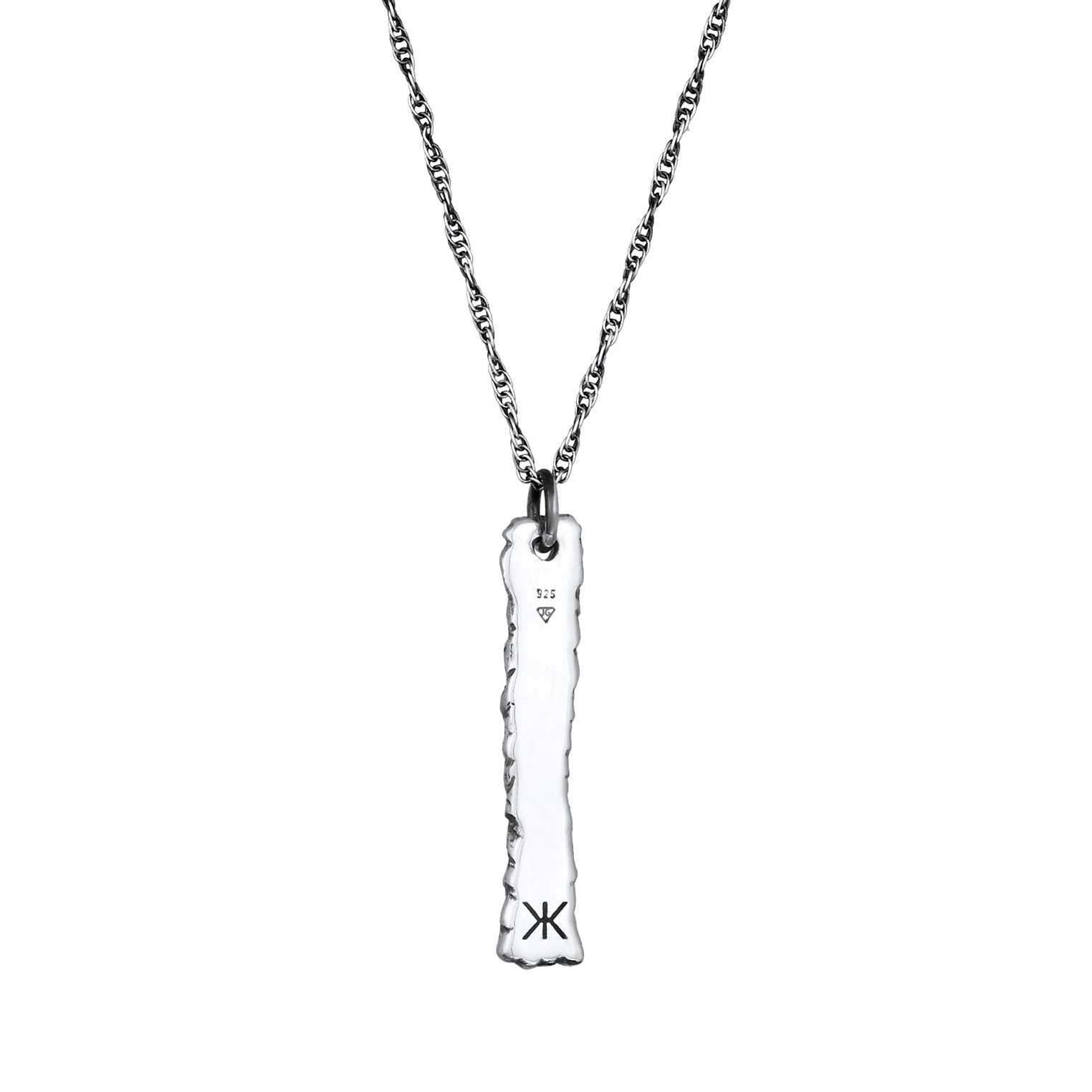 Silber - KUZZOI | Figaro-Halskette Peace | 925er Sterling Silber