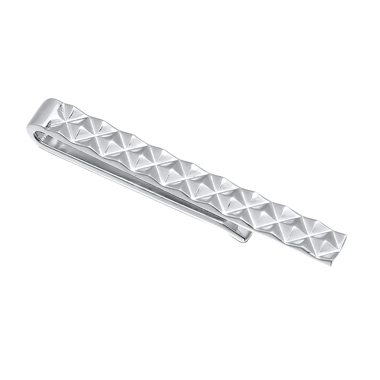 Silber - KUZZOI | Krawattennadel Pyramiden Design | 925er Sterling Silber