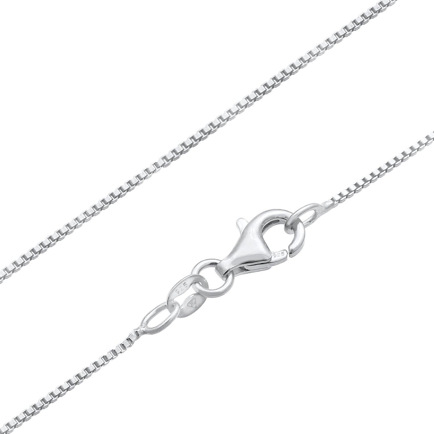 Weiß - KUZZOI | Halskette Kreuz | Mit Kristallen von Swarovski® (Weiß) | 925er Sterling Silber