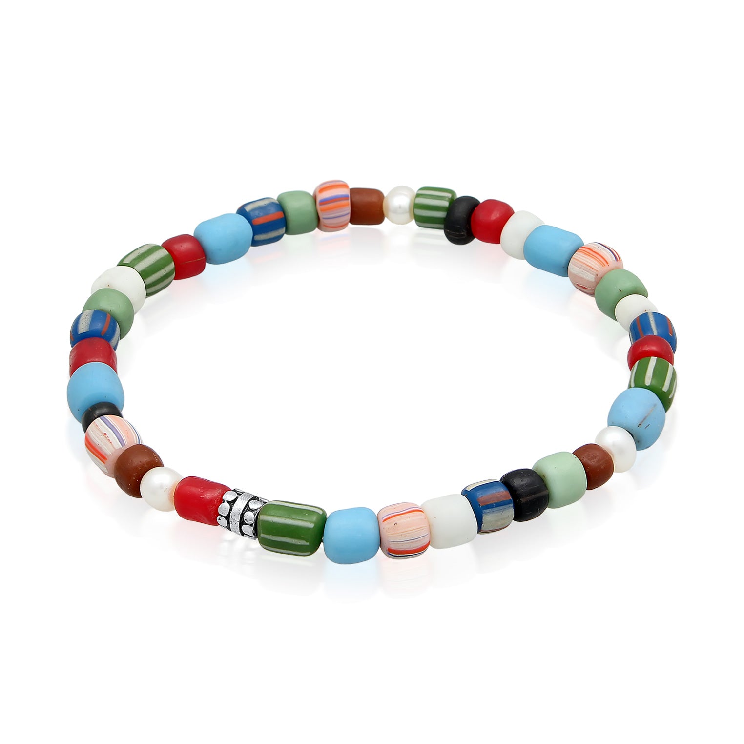 Zweifarbig - KUZZOI | Armband Beads | Süßwasserperlen | 925er Sterling Silber