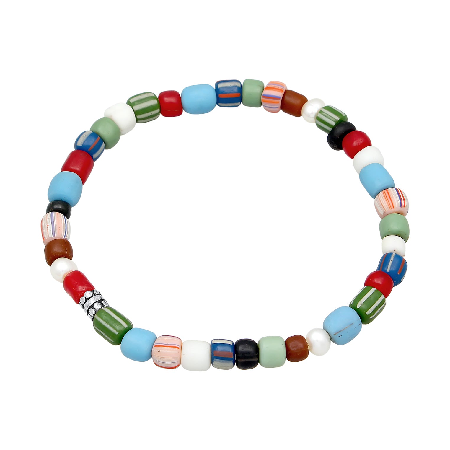 Zweifarbig - KUZZOI | Armband Beads | Süßwasserperlen | 925er Sterling Silber