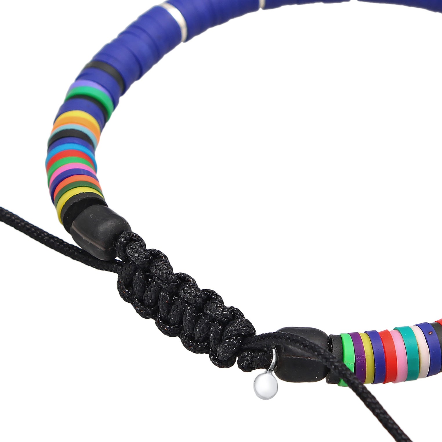 Bracelet Textile | Heishi pearls – Kuzzoi | Silberarmbänder