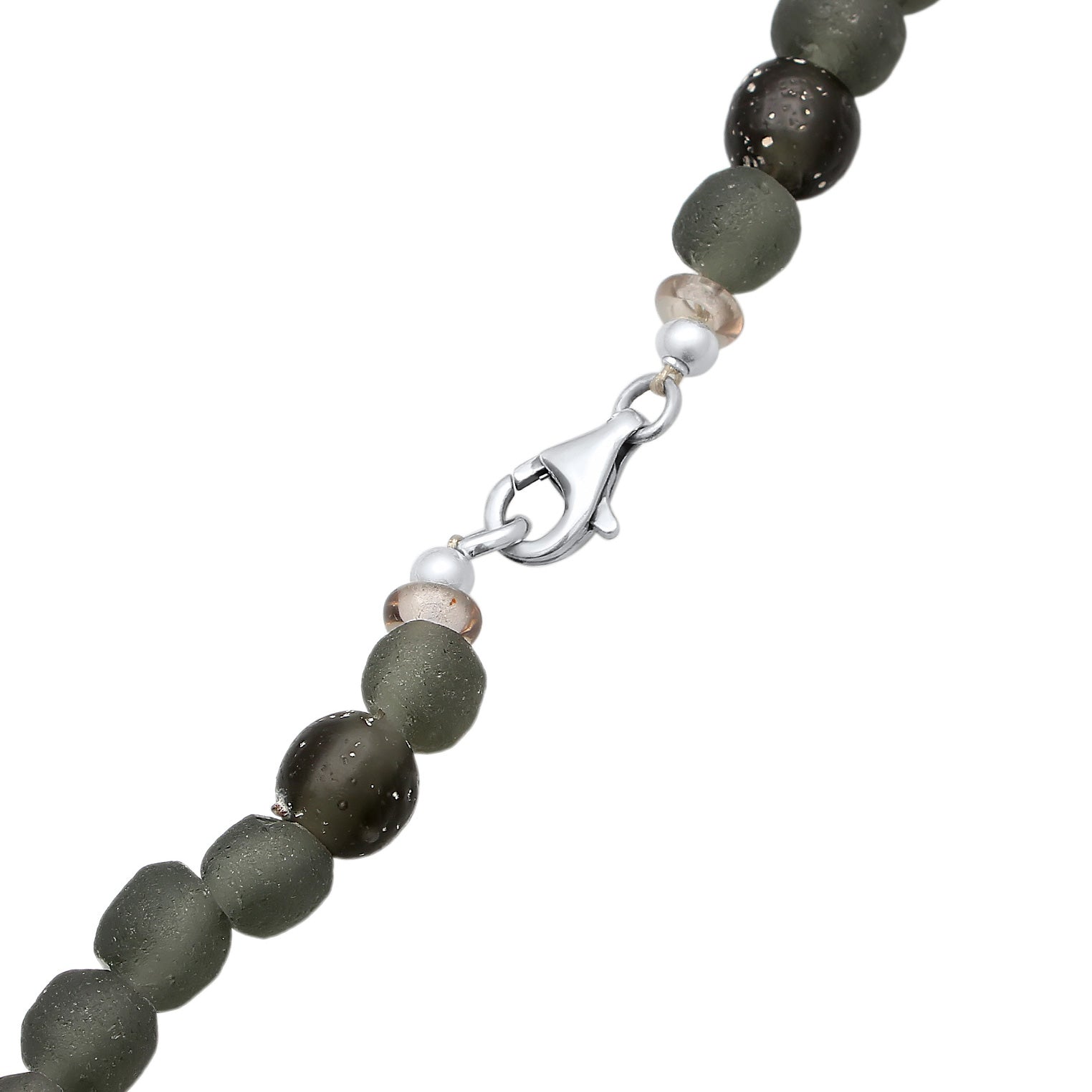 Schwarz - KUZZOI | Halskette Beads Vintage | 925er Sterling Silber