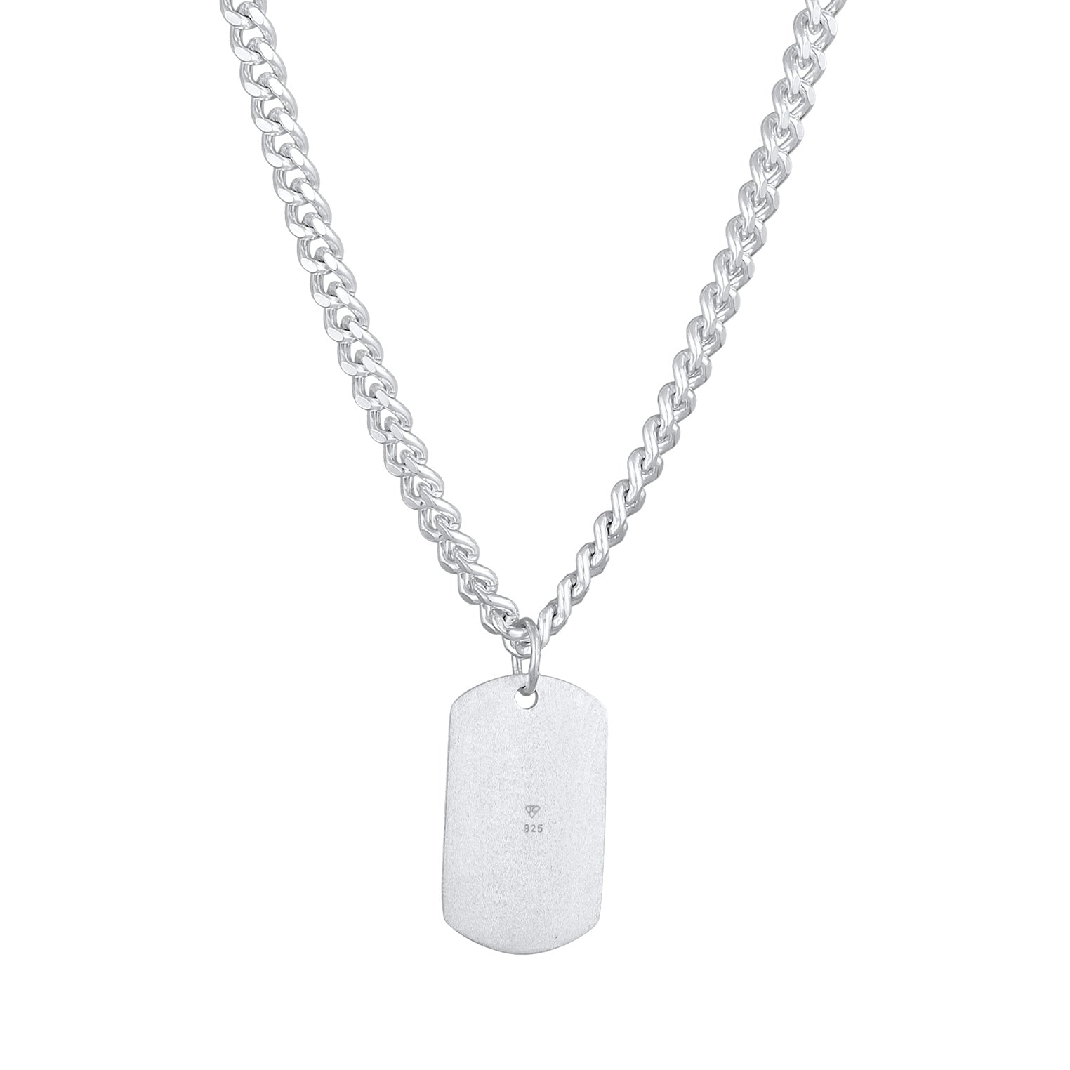 Silber - KUZZOI | Halskette Military Platte | 925er Sterling Silber