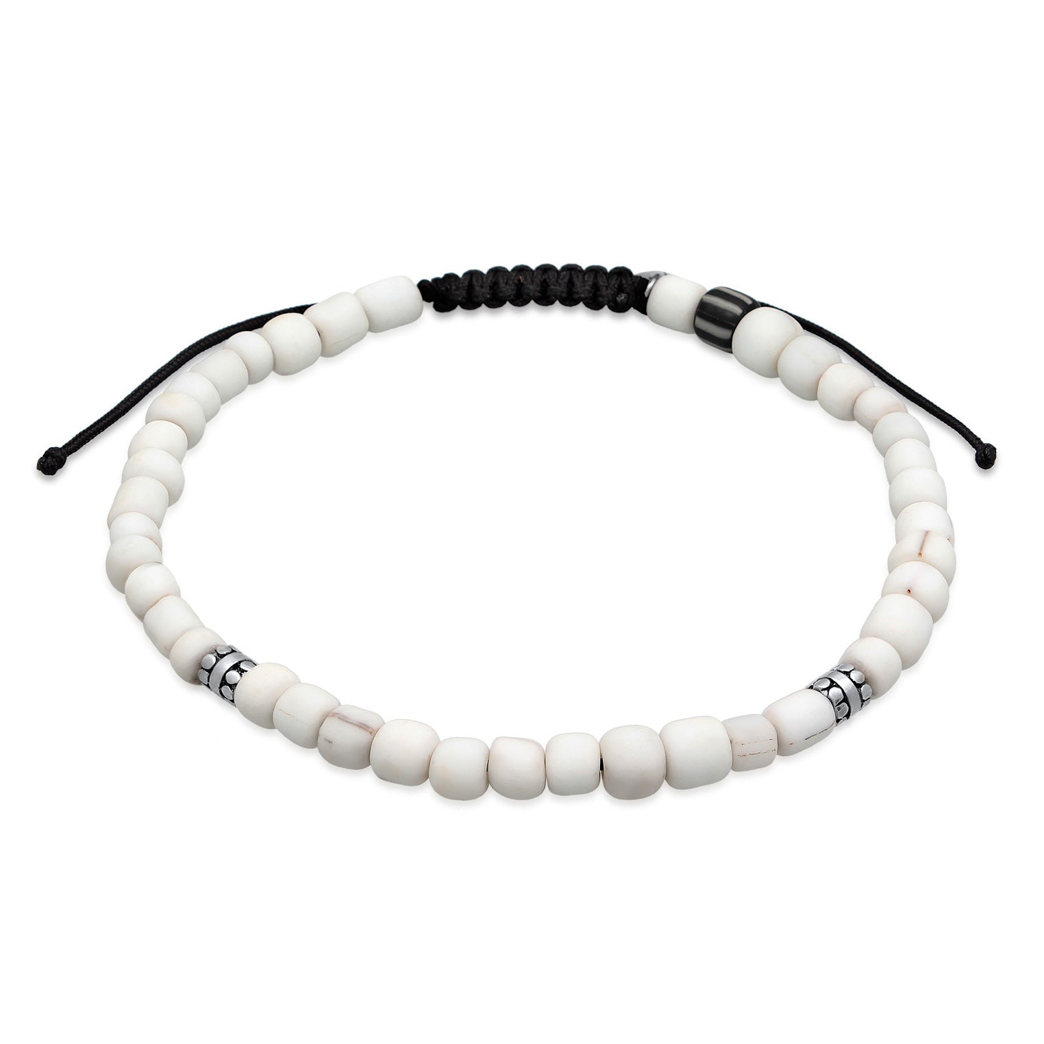 Silber - KUZZOI | Armband Beads | Heishi Perlen | 925er Sterling Silber