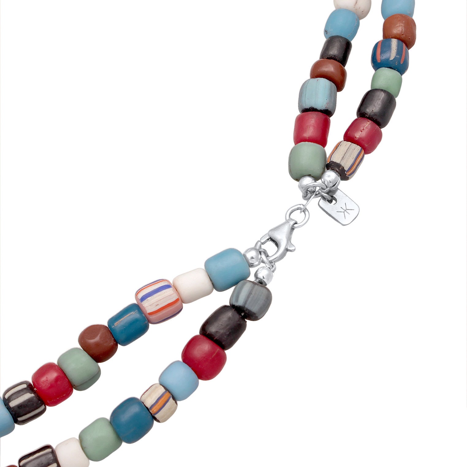 Zweifarbig - KUZZOI | Layer-Halskette Beads | 925er Sterling Silber Vergoldet
