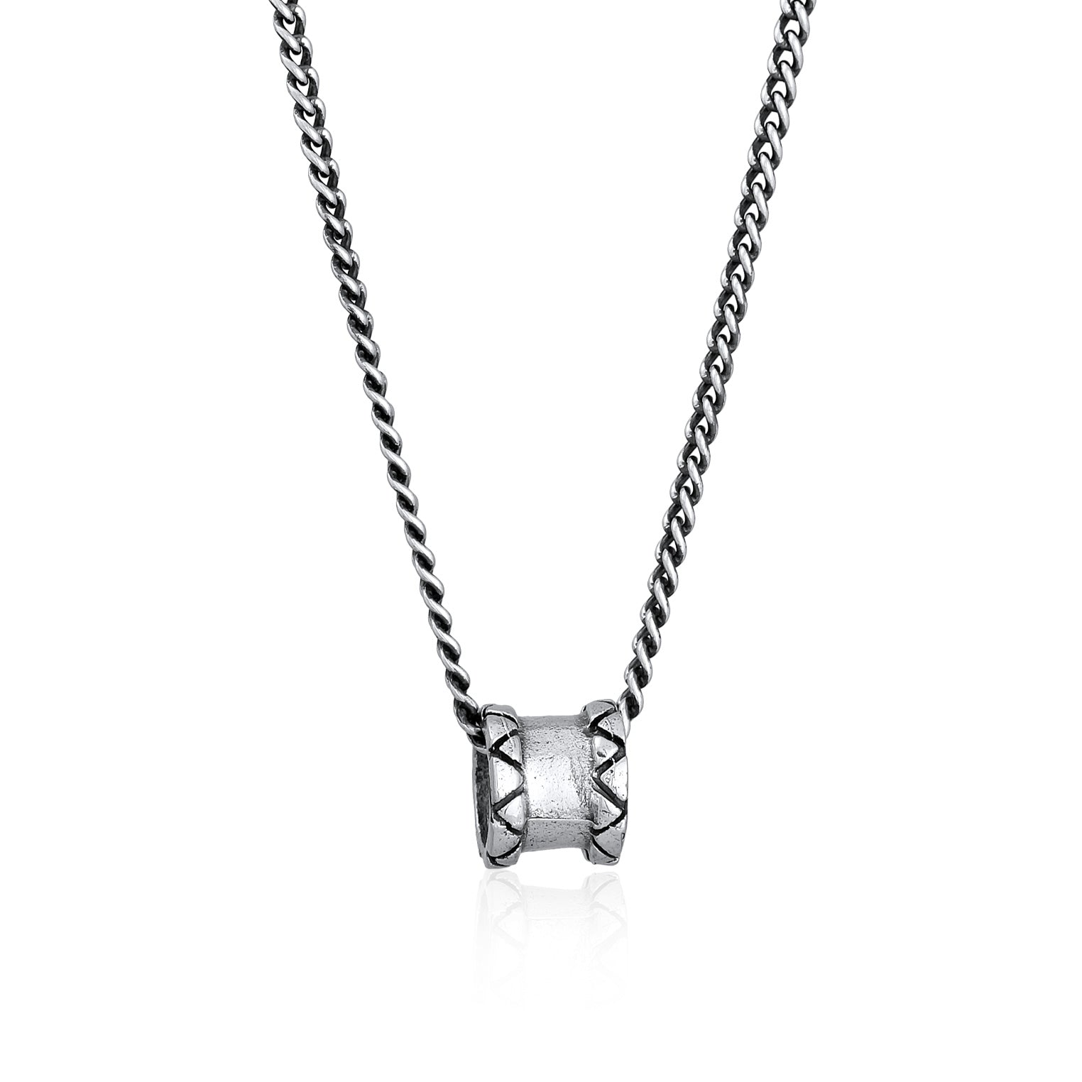 Silber - KUZZOI | Halskette Ring Element | 925er Sterling Silber