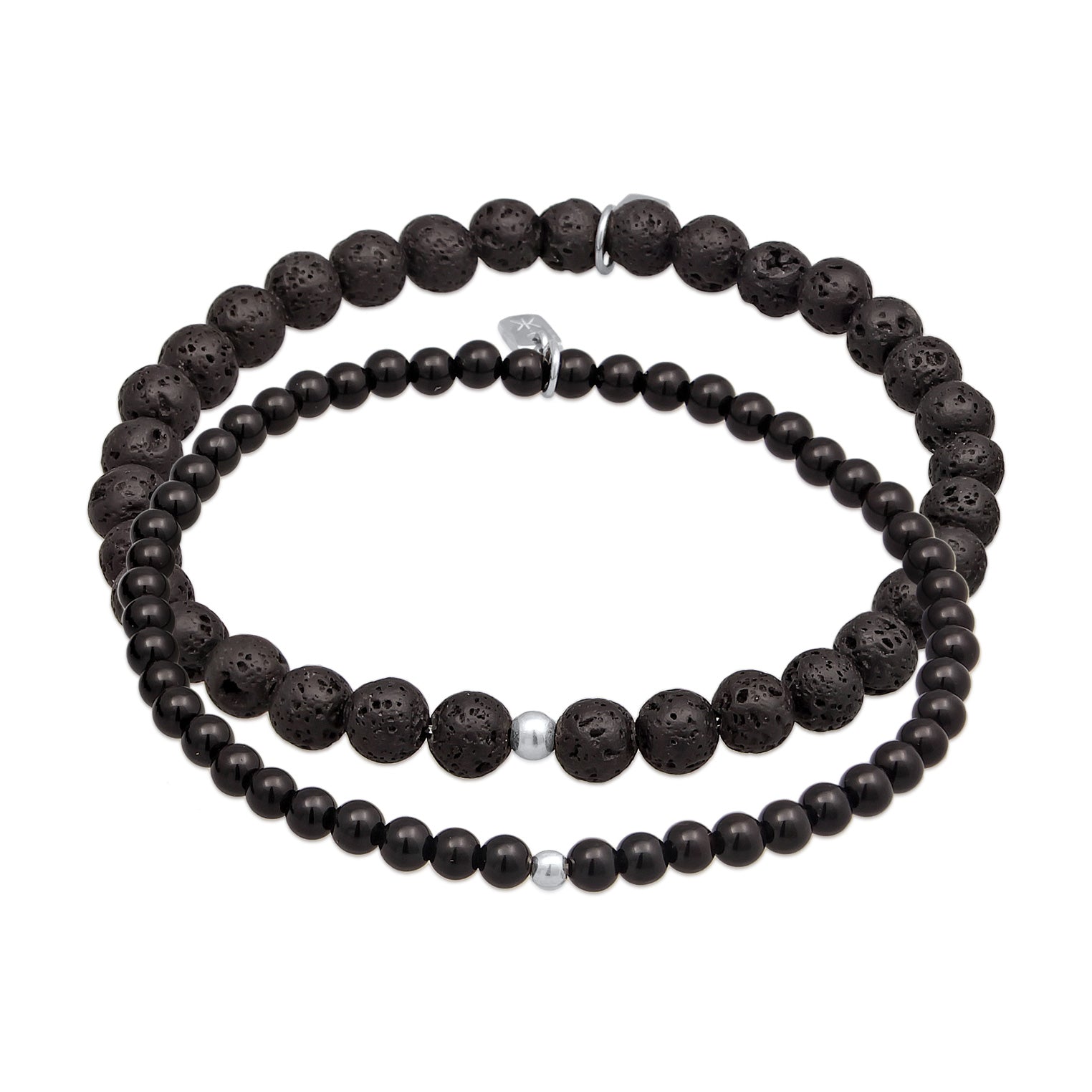 Kuzzoi Armbandset Perlen | Lava, Onyx (Schwarz)