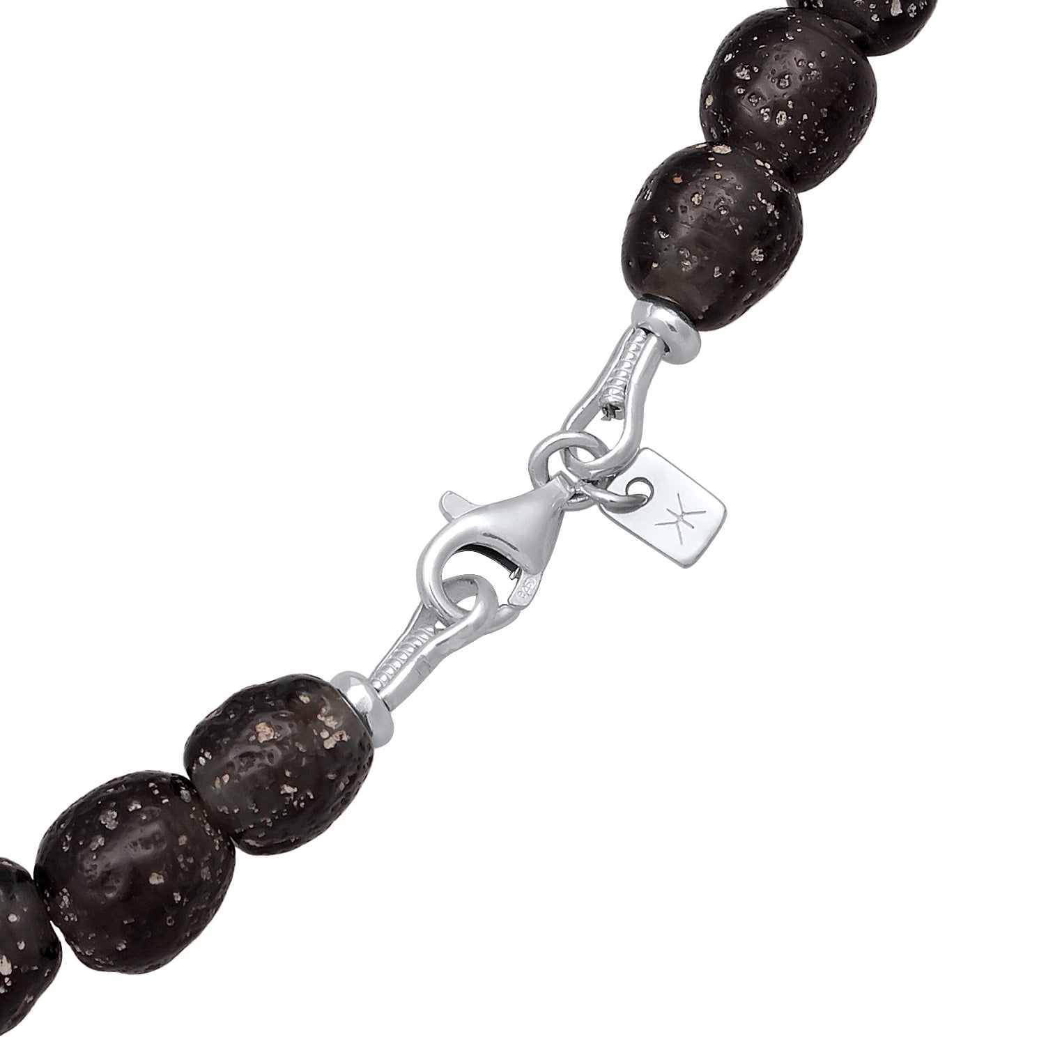 Weiß - KUZZOI | Recycelte Glas Schwarz Weis Perlen Beads 925 Silber