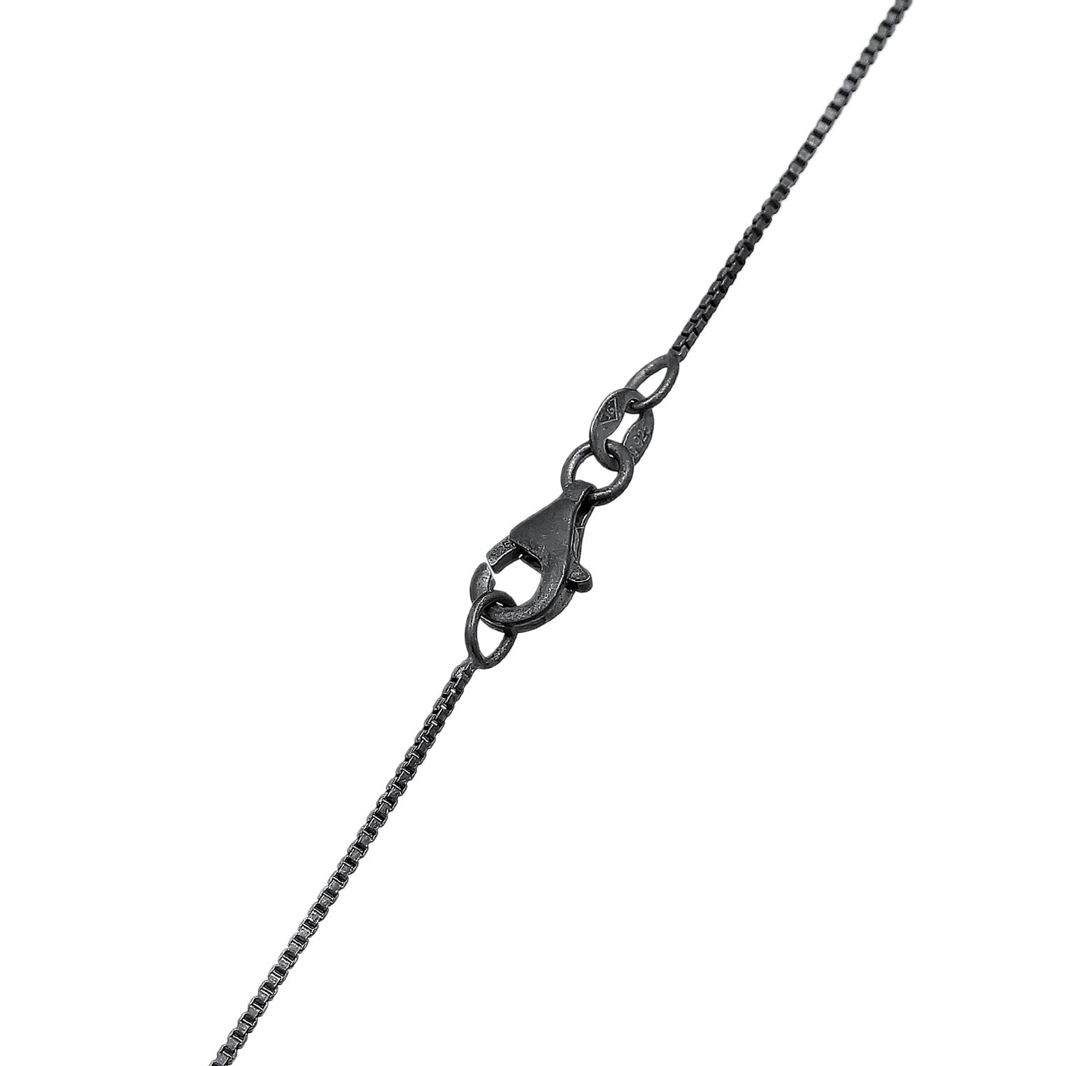 Schwarz - KUZZOI | Halskette Kreuz Anhänger | Mit Kristallen von Swarovski® (Schwarz) | 925 Sterling Silber