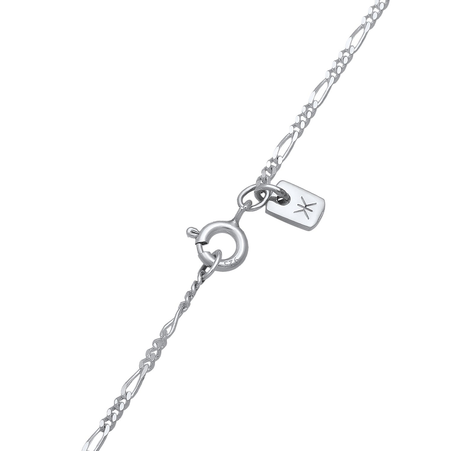 Silber - KUZZOI | Halskette Solitär Anhänger | Zirkonia (Weiß) | 925 Sterling Silber