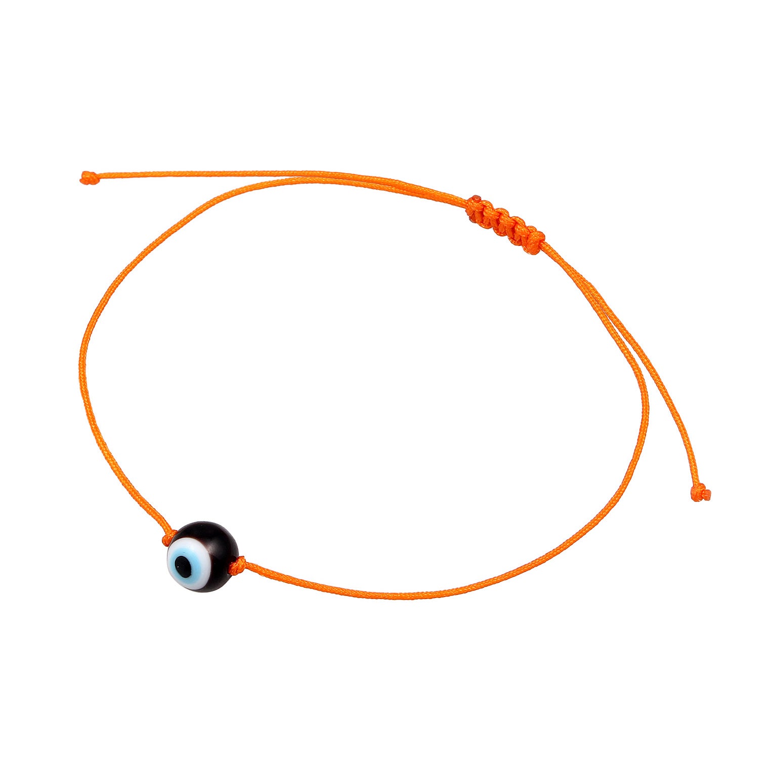 Orange - KUZZOI | Armband Evil Eye | Nylon (Orange)