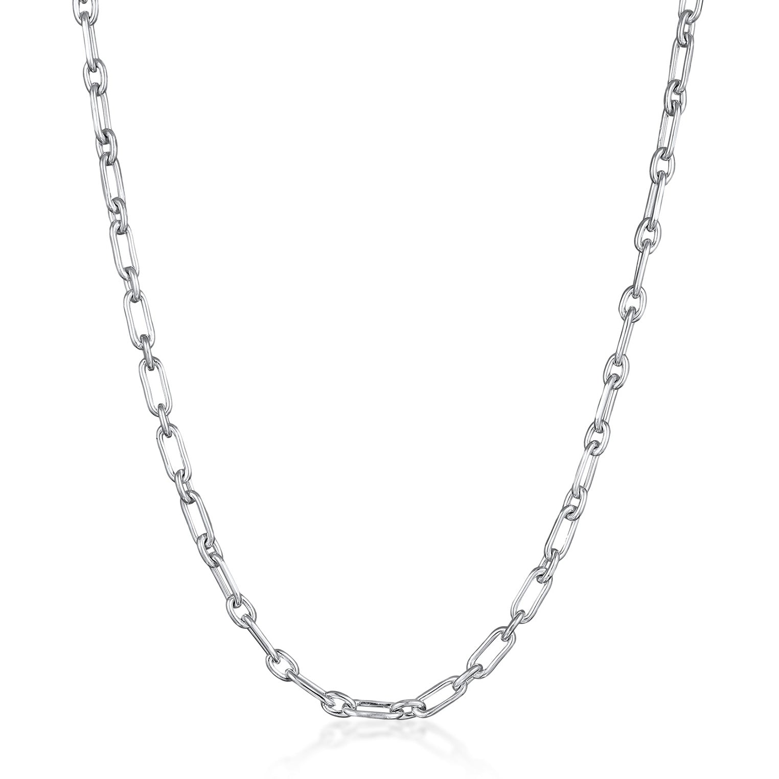 Silber - KUZZOI | Glieder-Halskette Chunky | 925 Sterling Silber