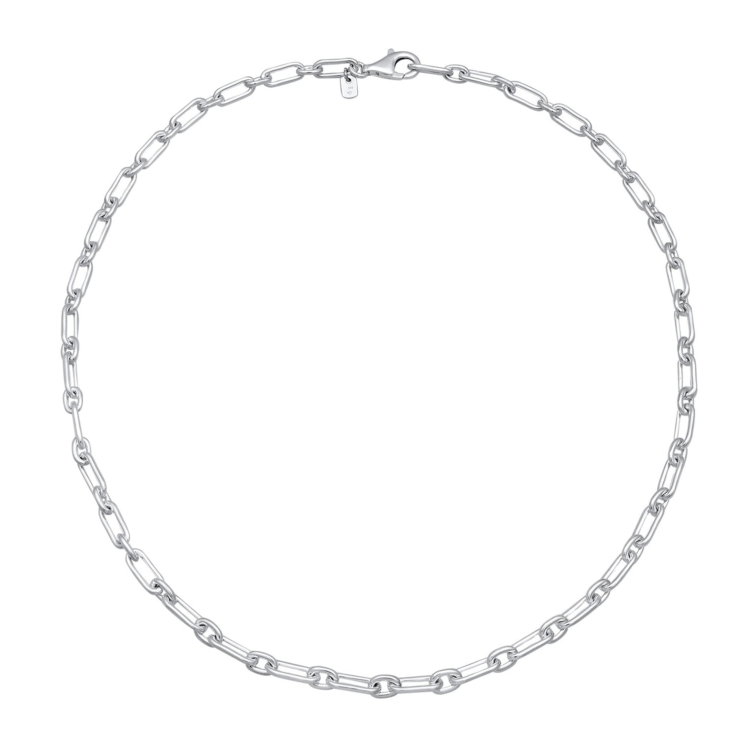 Silber - KUZZOI | Glieder-Halskette Chunky | 925 Sterling Silber