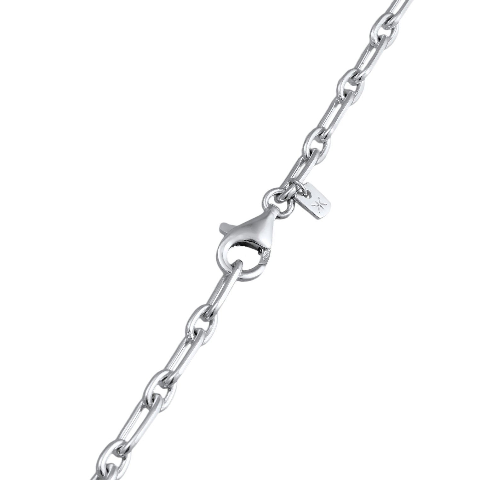 Silber - KUZZOI | Glieder-Halskette Chunky | 925 Sterling Silber