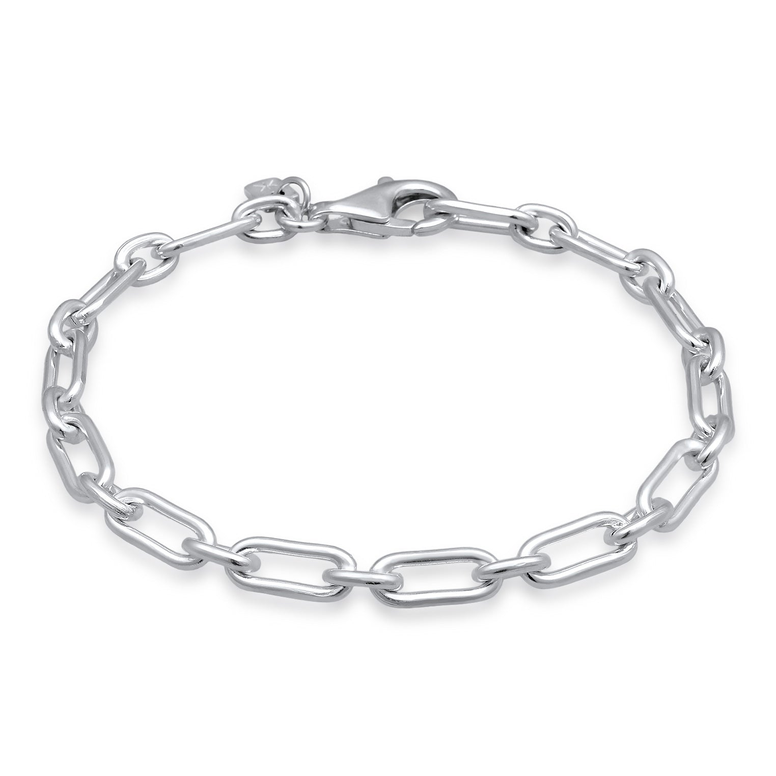 Silber - KUZZOI | Glieder-Armband Oval | 925 Sterling Silber