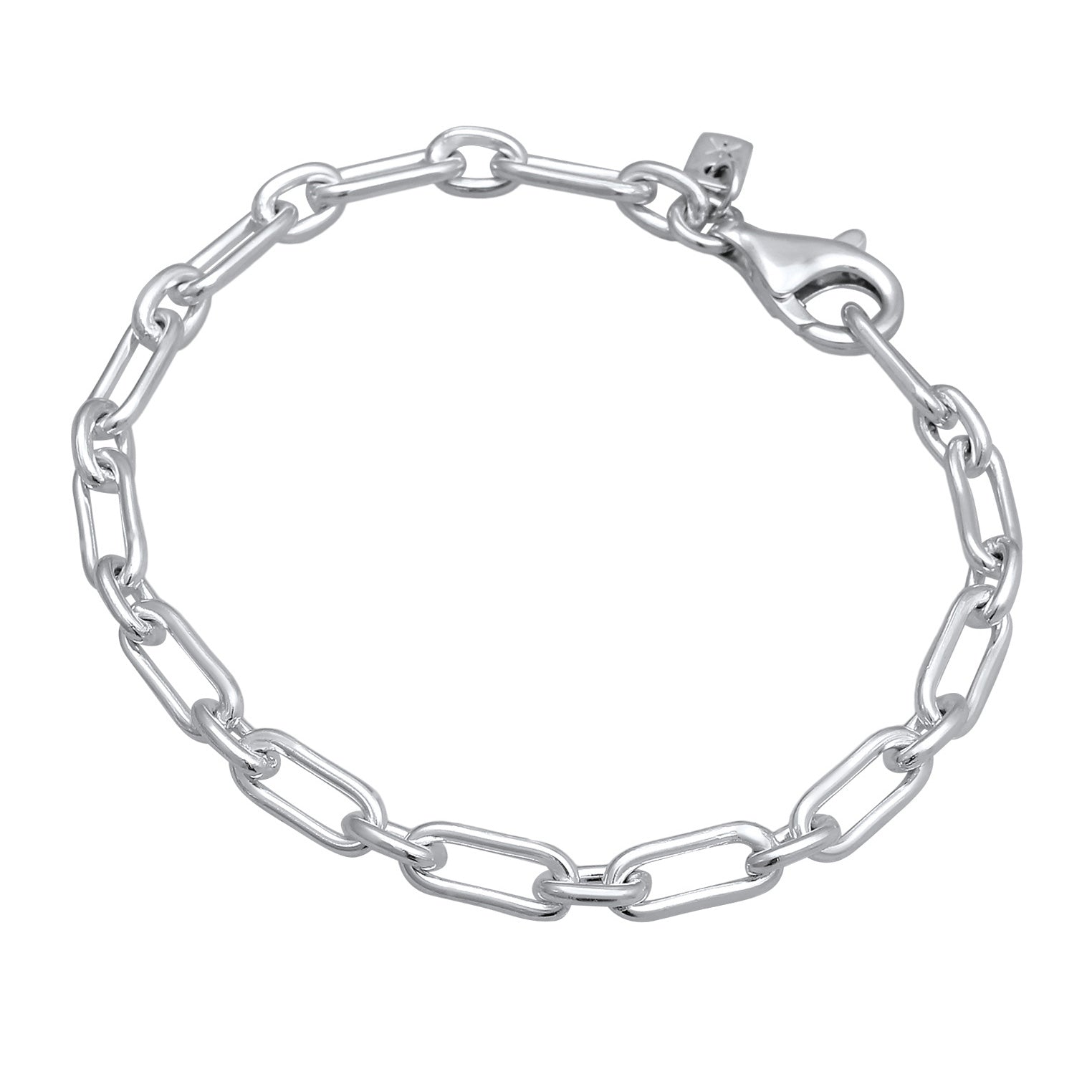 Silber - KUZZOI | Glieder-Armband Oval | 925 Sterling Silber