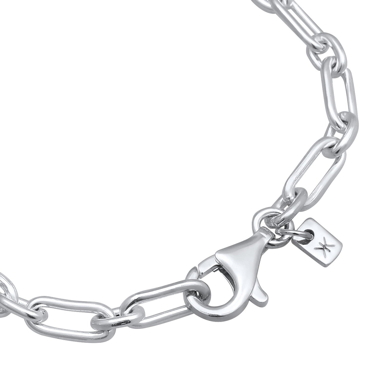 Silber - KUZZOI | Glieder-Armband Oval | 925 Sterling Silber