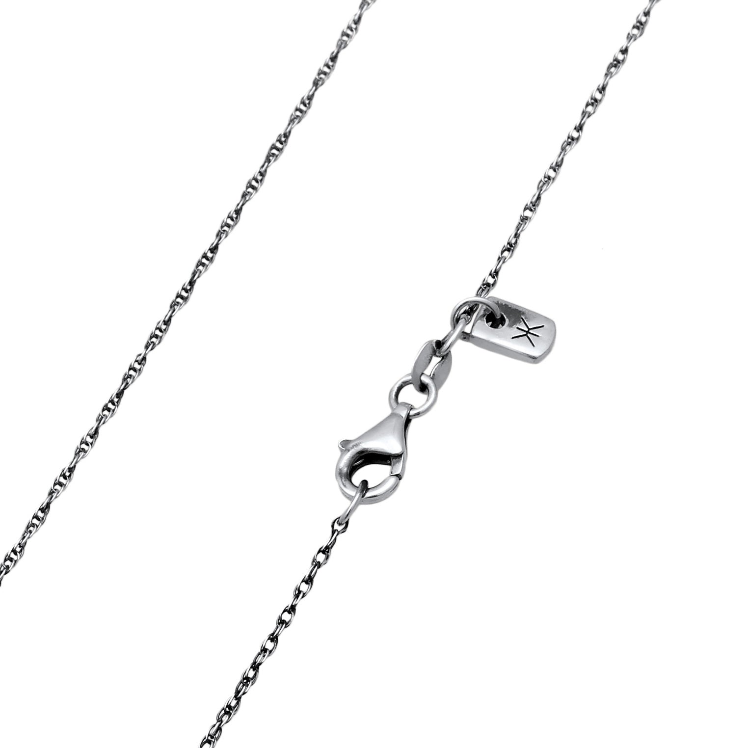 Silber - KUZZOI | Halskette Kreuz Anhänger | 925 Sterling Silber oxidiert