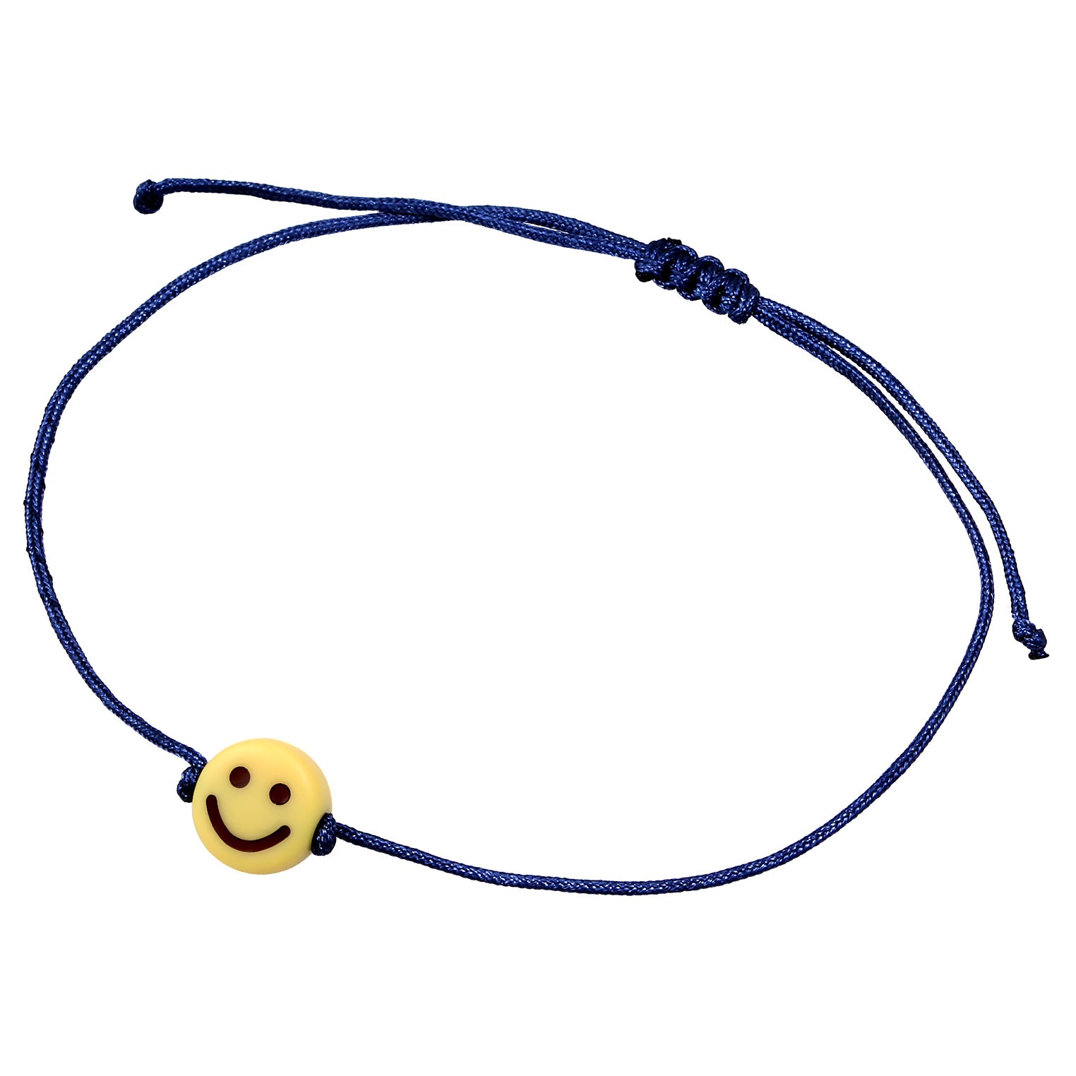 Blau - KUZZOI | Armband  Emoji Smiling Face | Nylon (Blau)