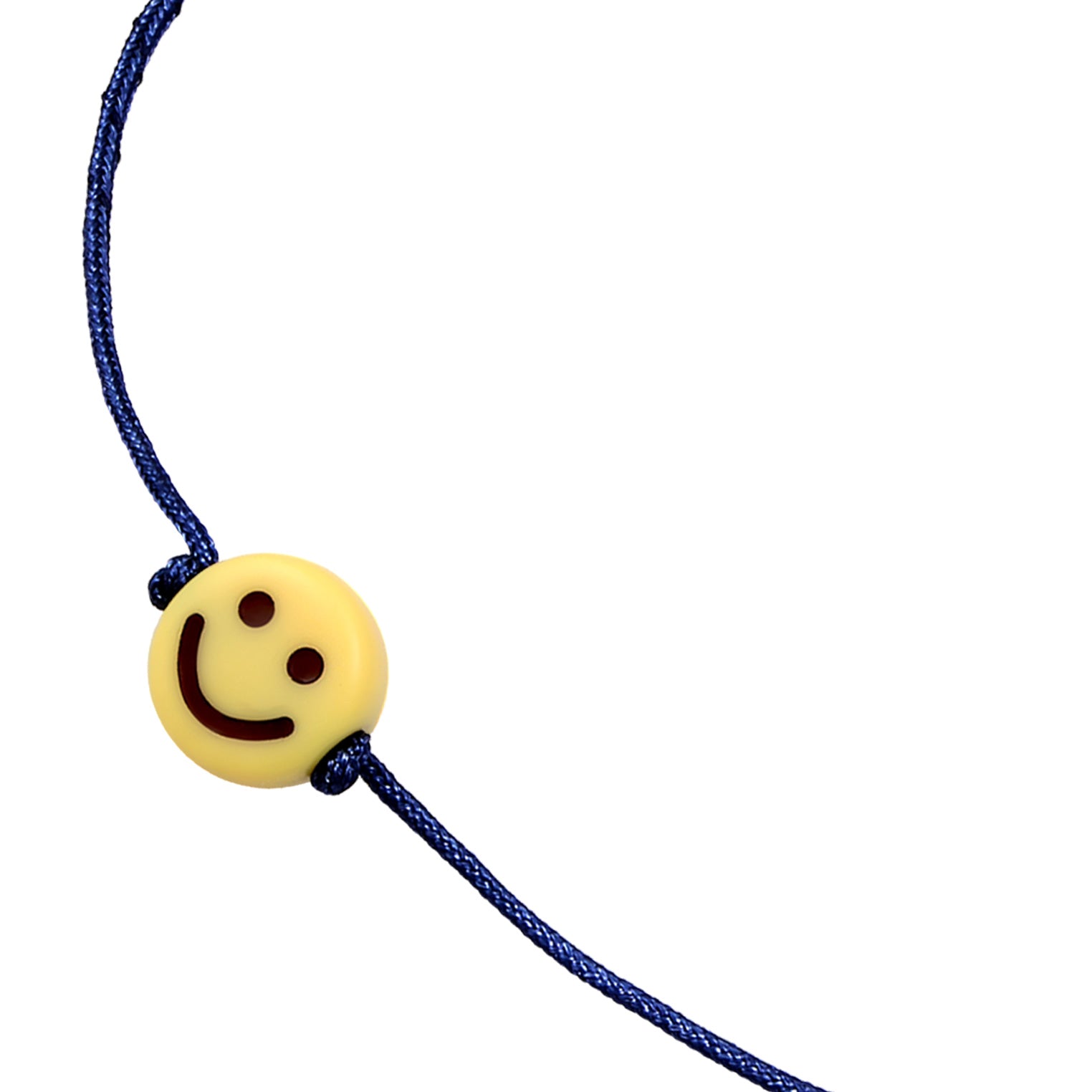 Blau - KUZZOI | Armband  Emoji Smiling Face | Nylon (Blau)