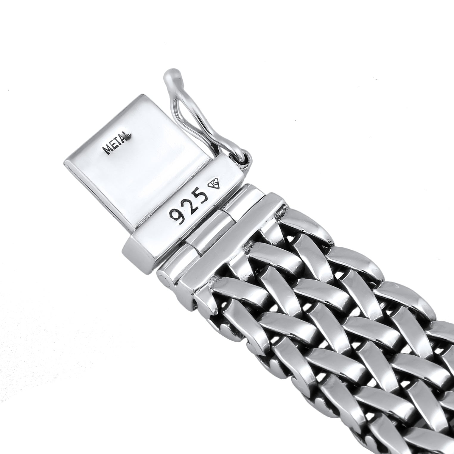 Silber - KUZZOI | Glieder-Armband | Onyx (Schwarz) | 925 Sterling Silber