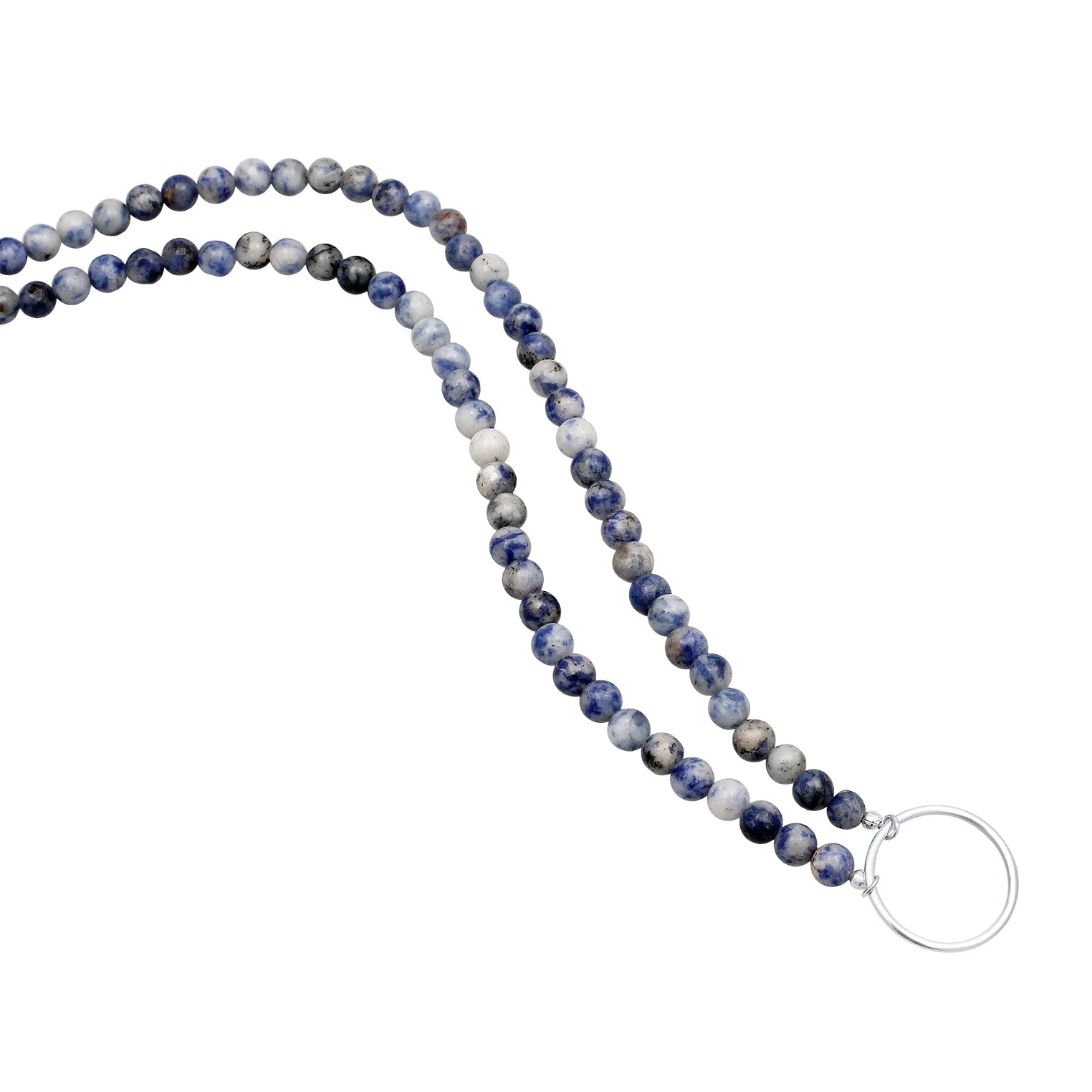 Blau - KUZZOI | Halskette | Achat Steinen (Blau) | 925 Sterling Silber