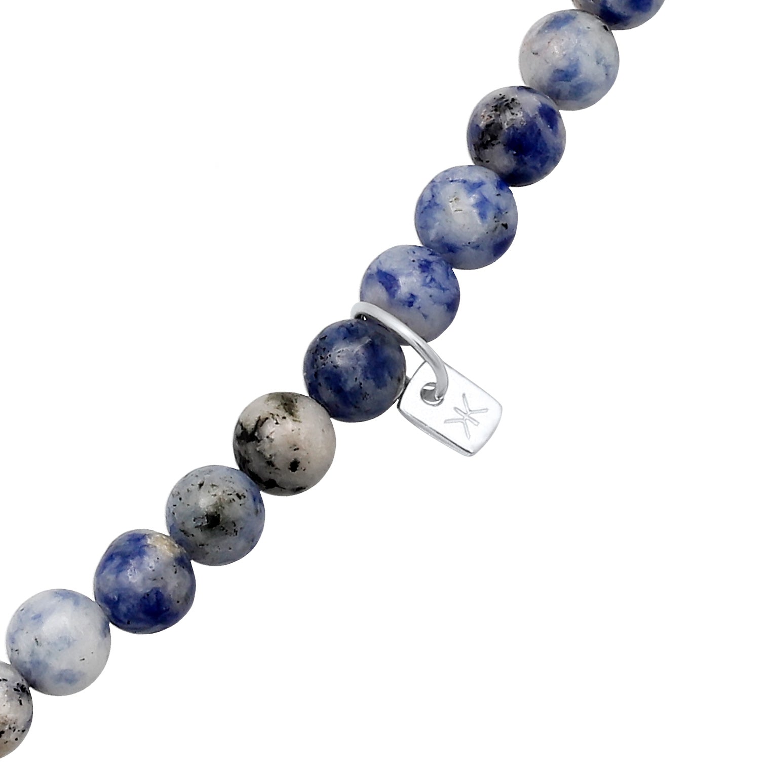 Blau - KUZZOI | Halskette | Achat Steinen (Blau) | 925 Sterling Silber