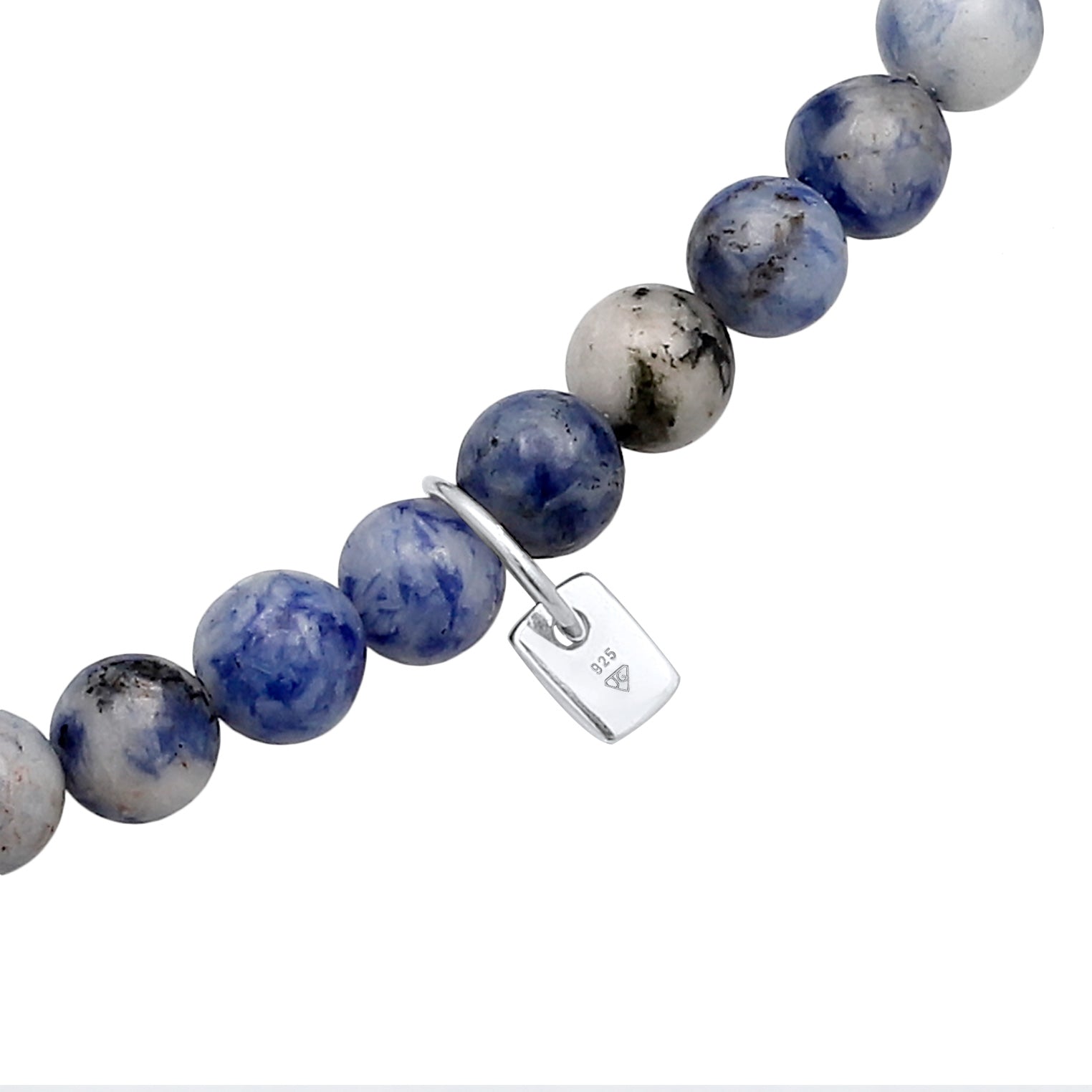 Blau - KUZZOI | Halskette | Achat Steinen (Blau) | 925 Sterling Silber