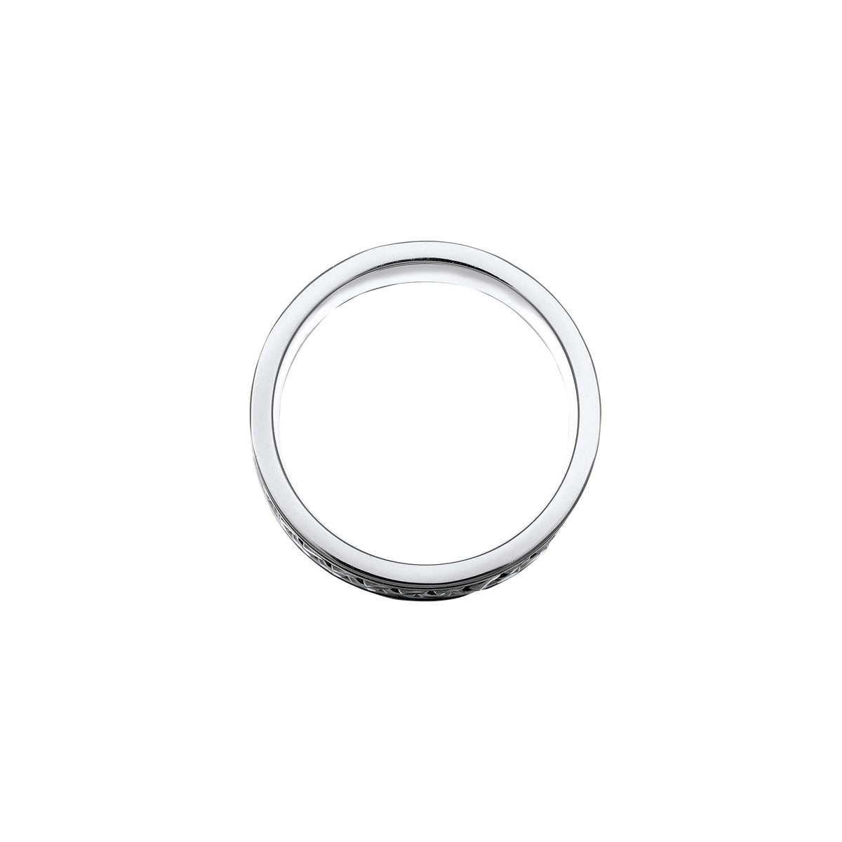 Silber - KUZZOI | Bandring Zopfkette | Edelstahl
