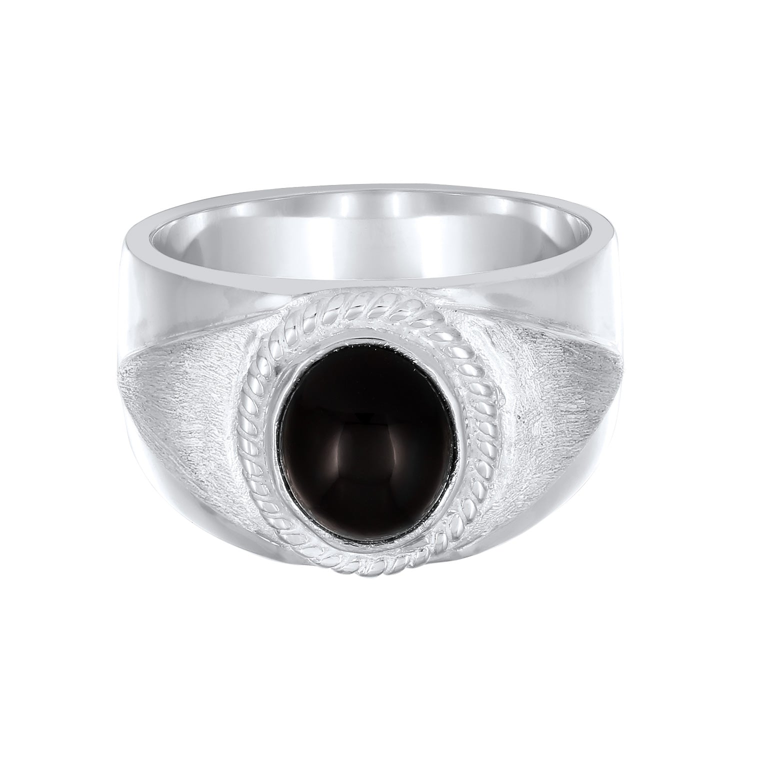 Silber - KUZZOI | Siegelring Vintage | Onyx (Schwarz) | 925 Sterling Silber