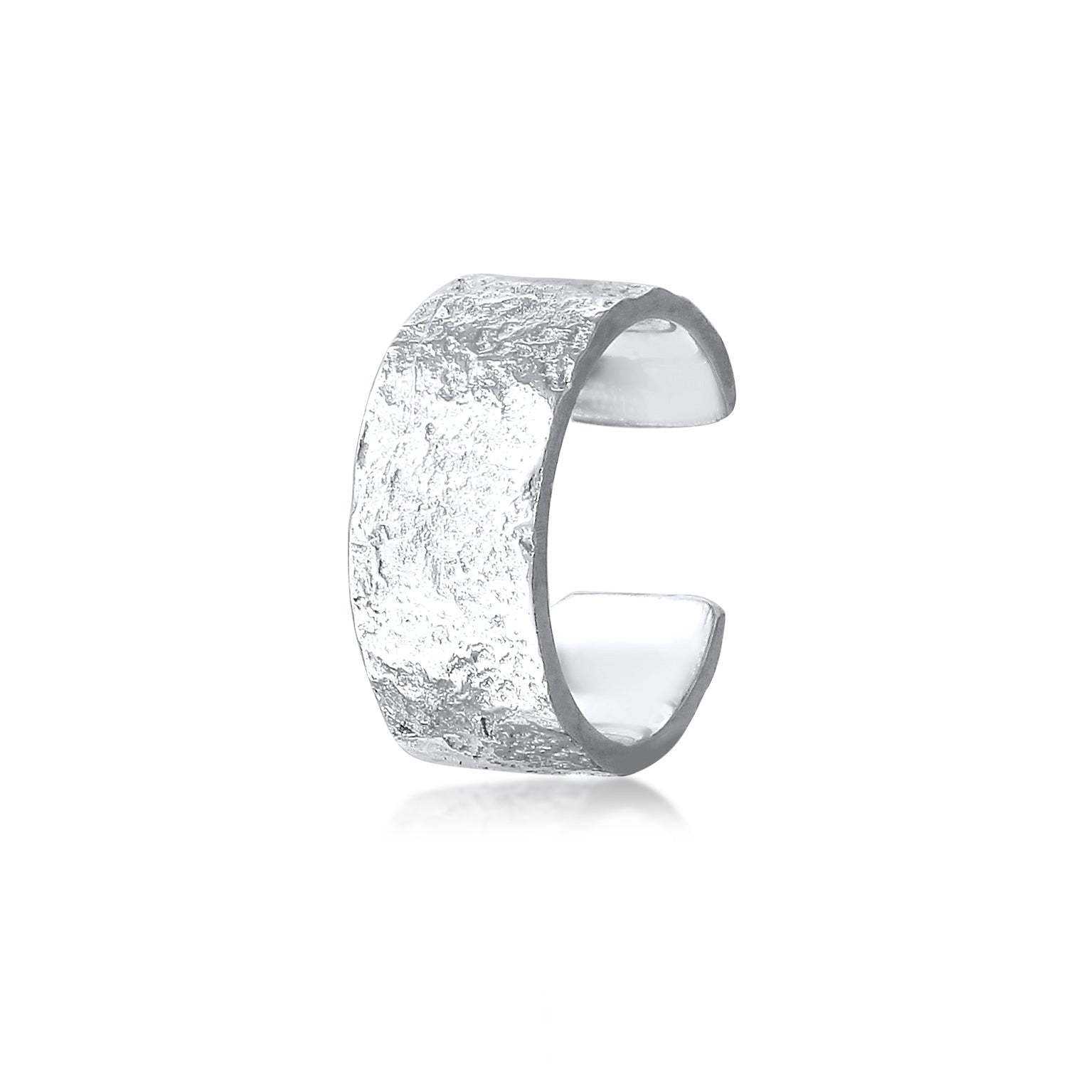 Silber - KUZZOI | Earcuff Gehämmert | 925 Sterling Silber